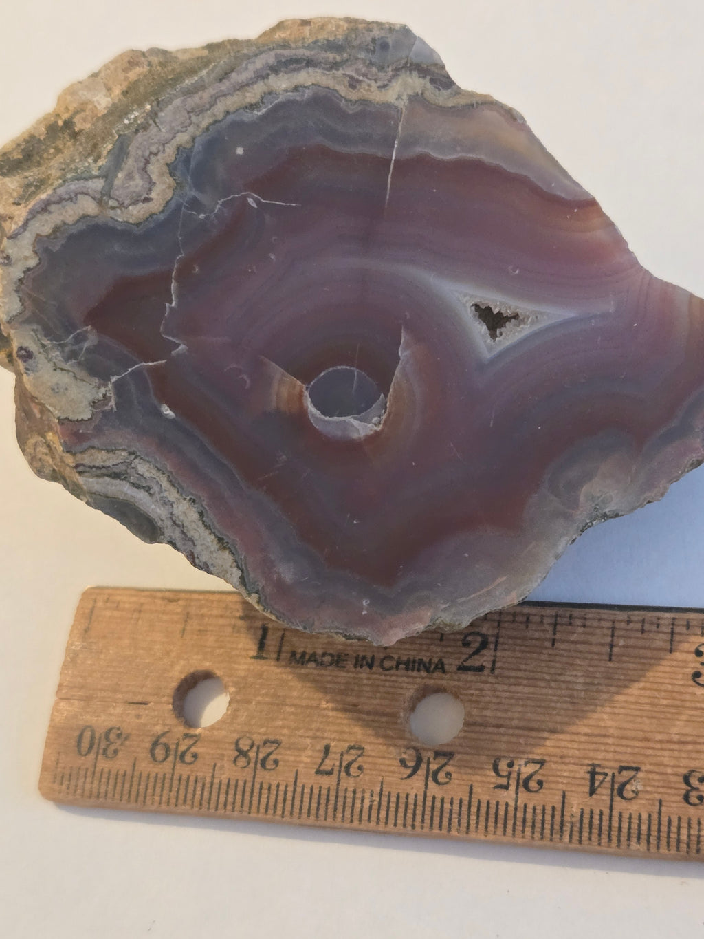 Banded Purple Agate specimen