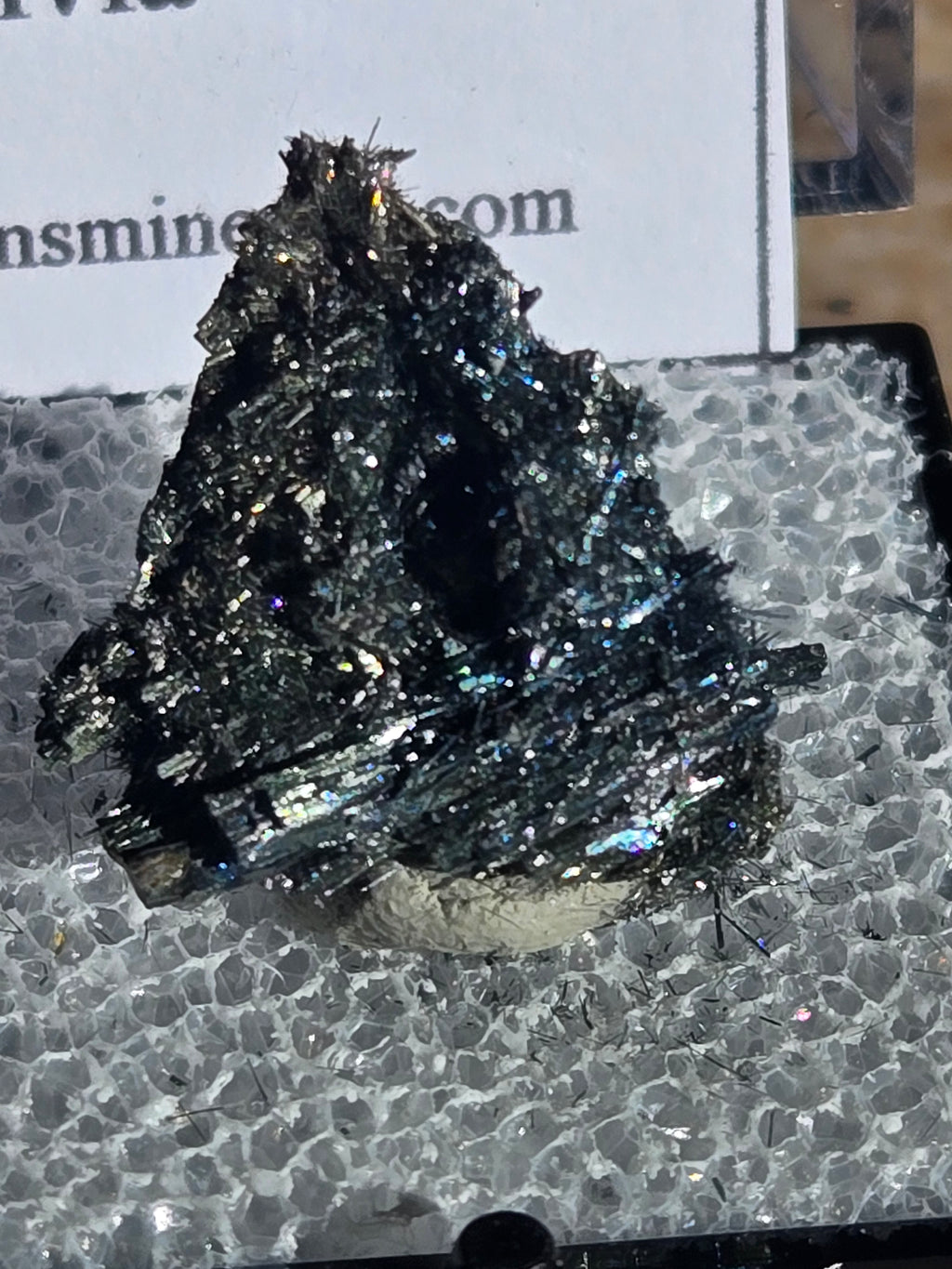 Jamesonite crystals