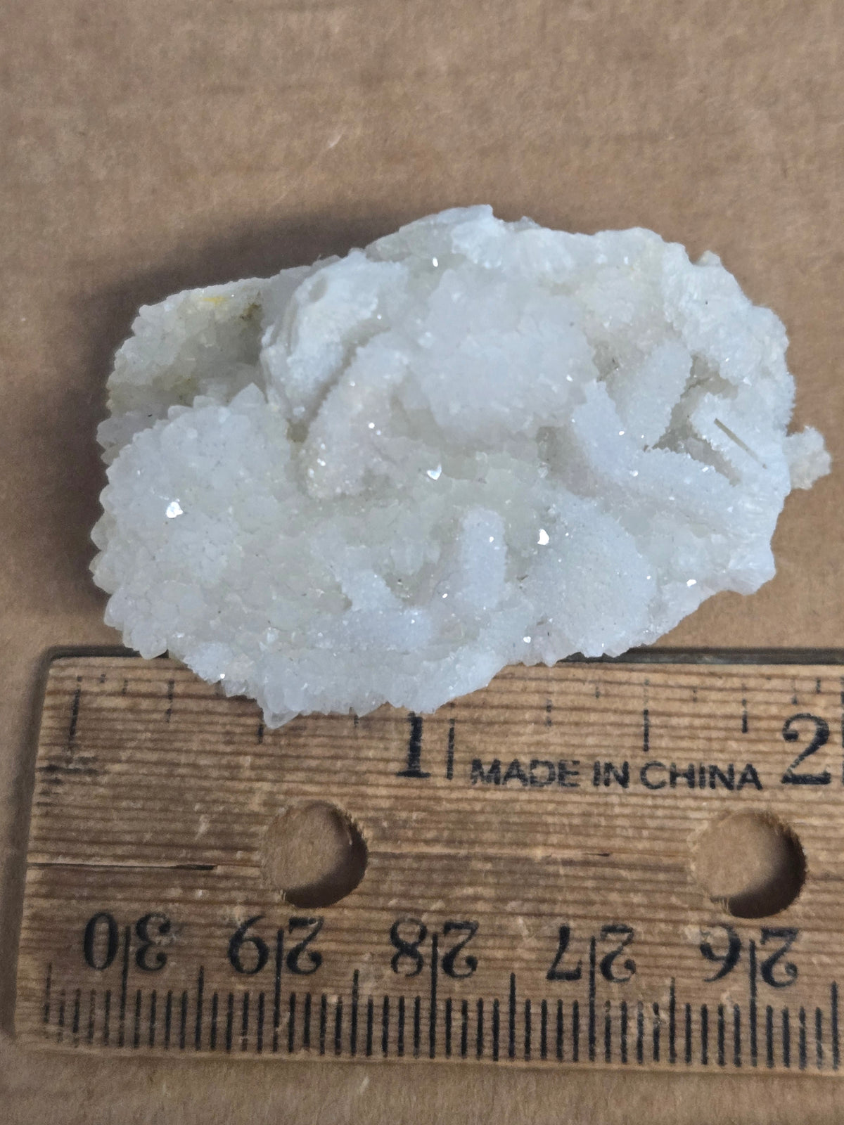 Quartz epimorph anhydrite