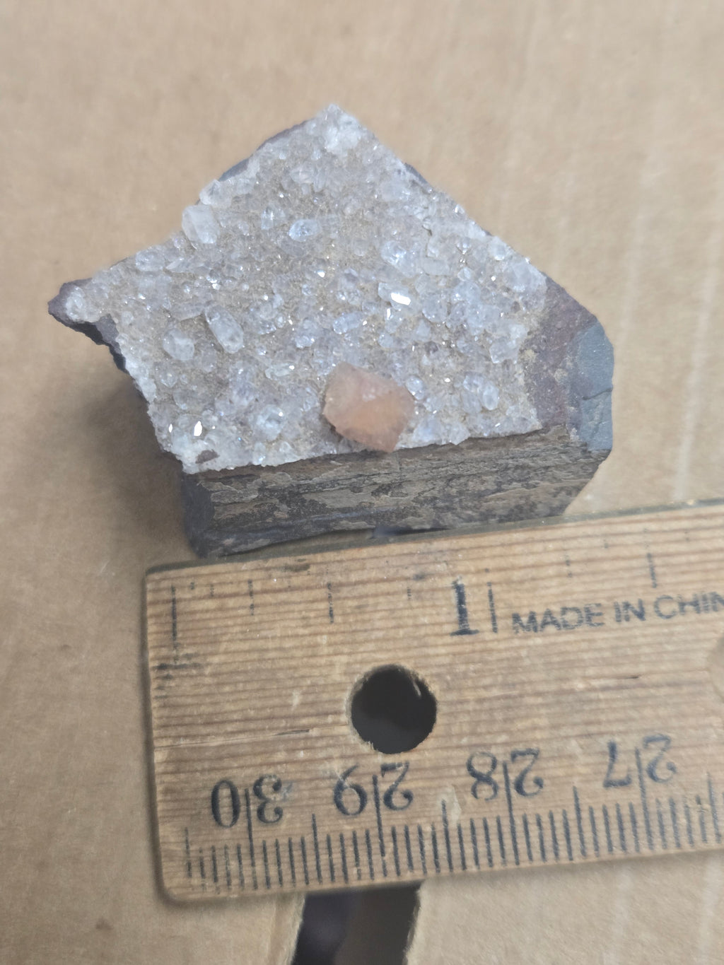 Poldervaartite (olmiite) specimen