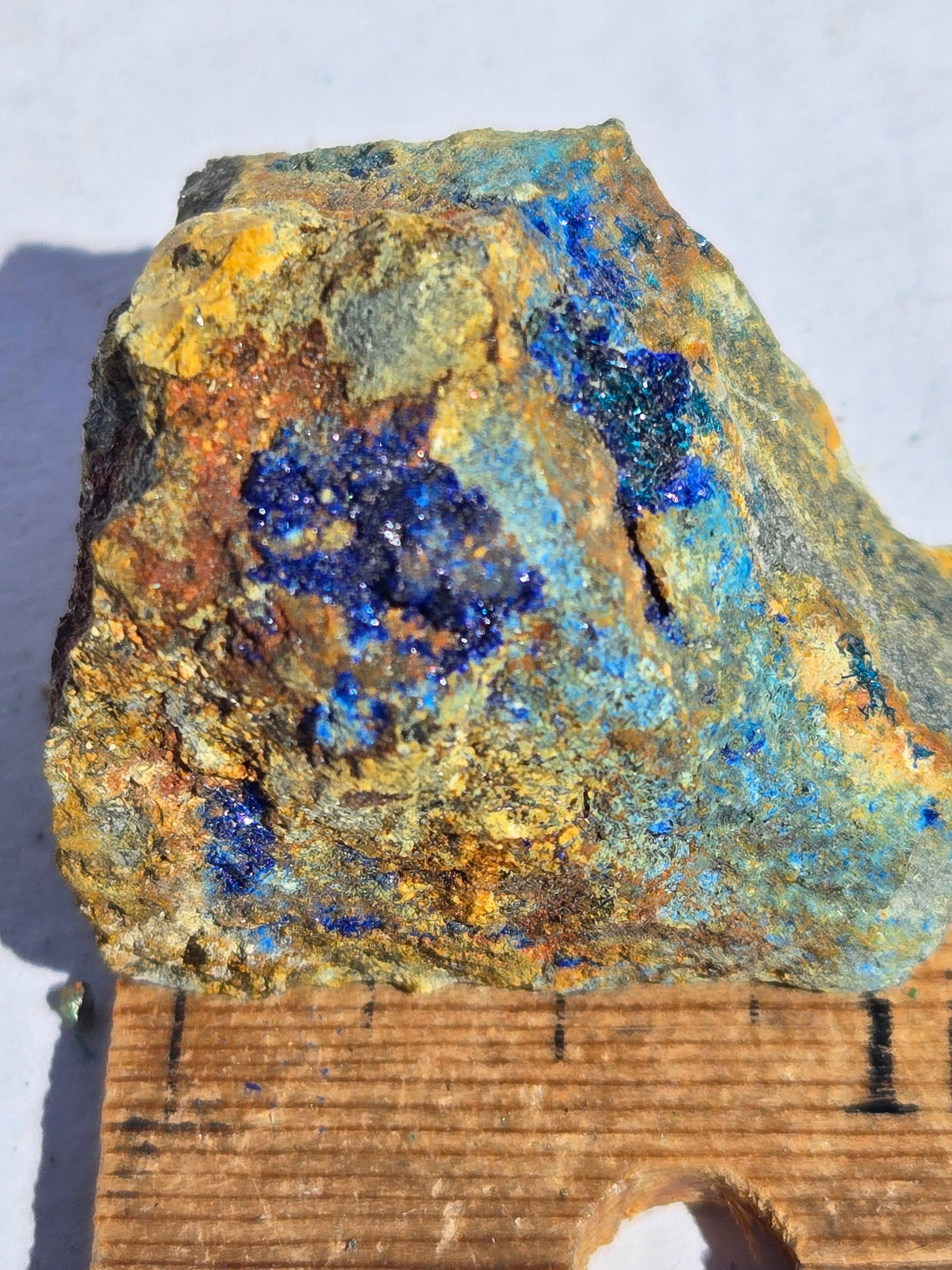 Azurite w possible clinoclase