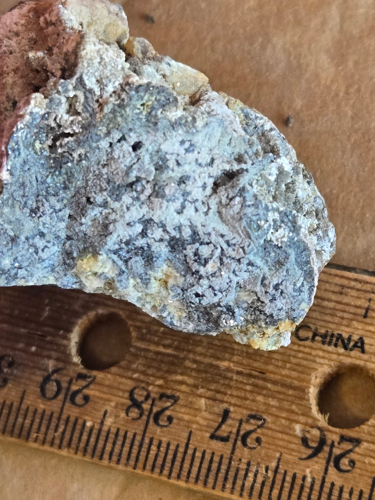 Native bismuth skutterudite erythrite