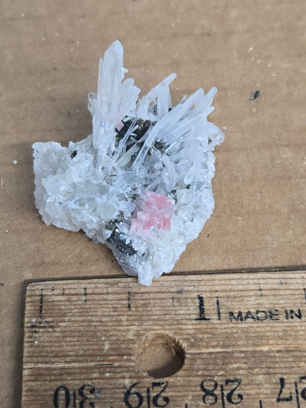 Rhodochrosite with quartz