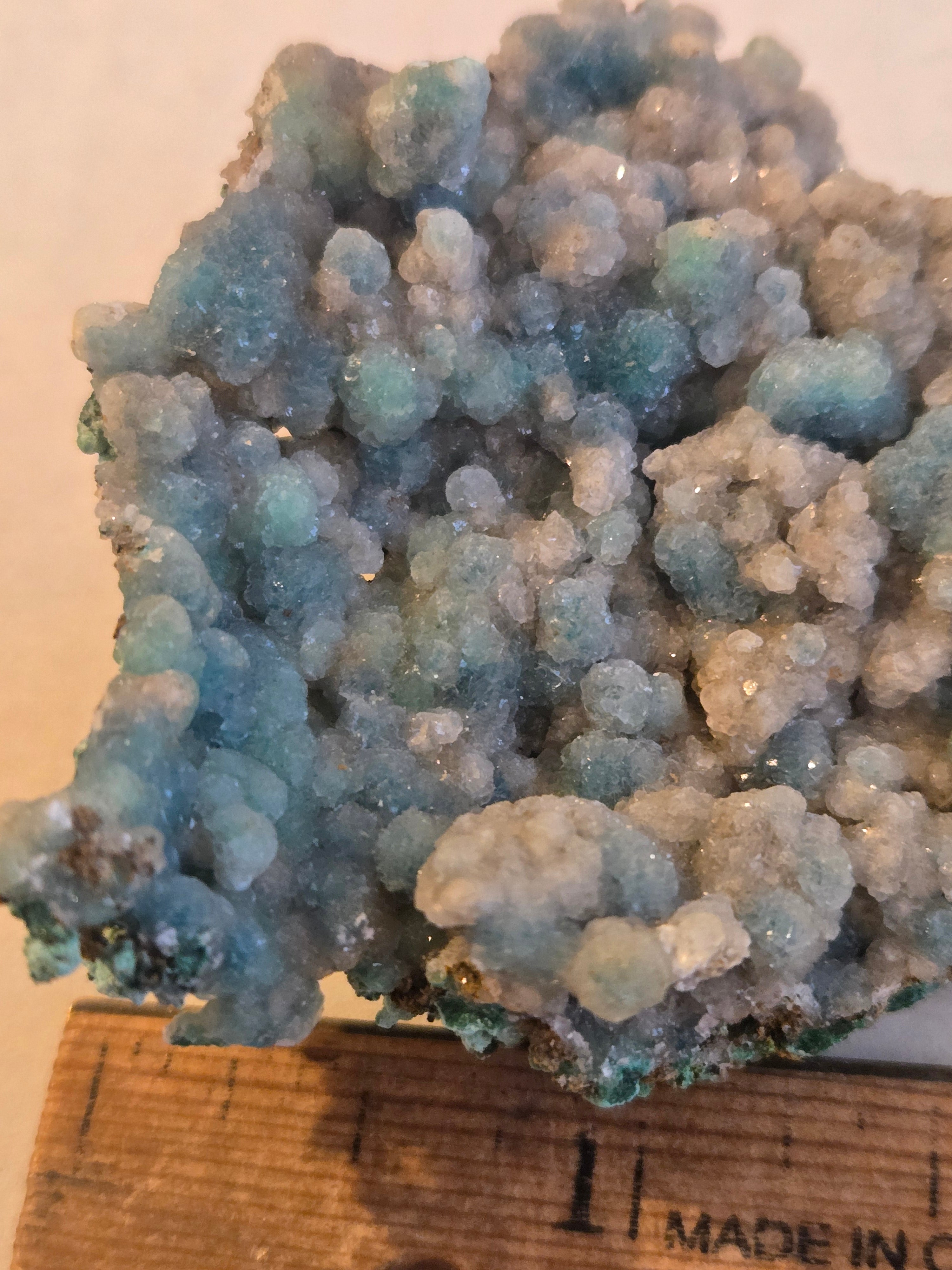 Rosasite with calcite