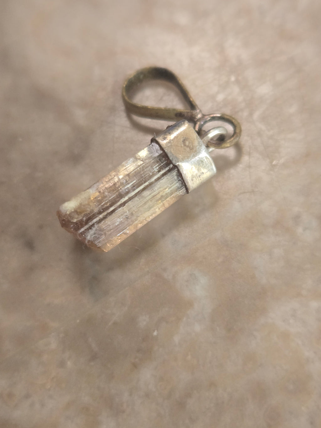 Pink Tourmaline crystal Pendant