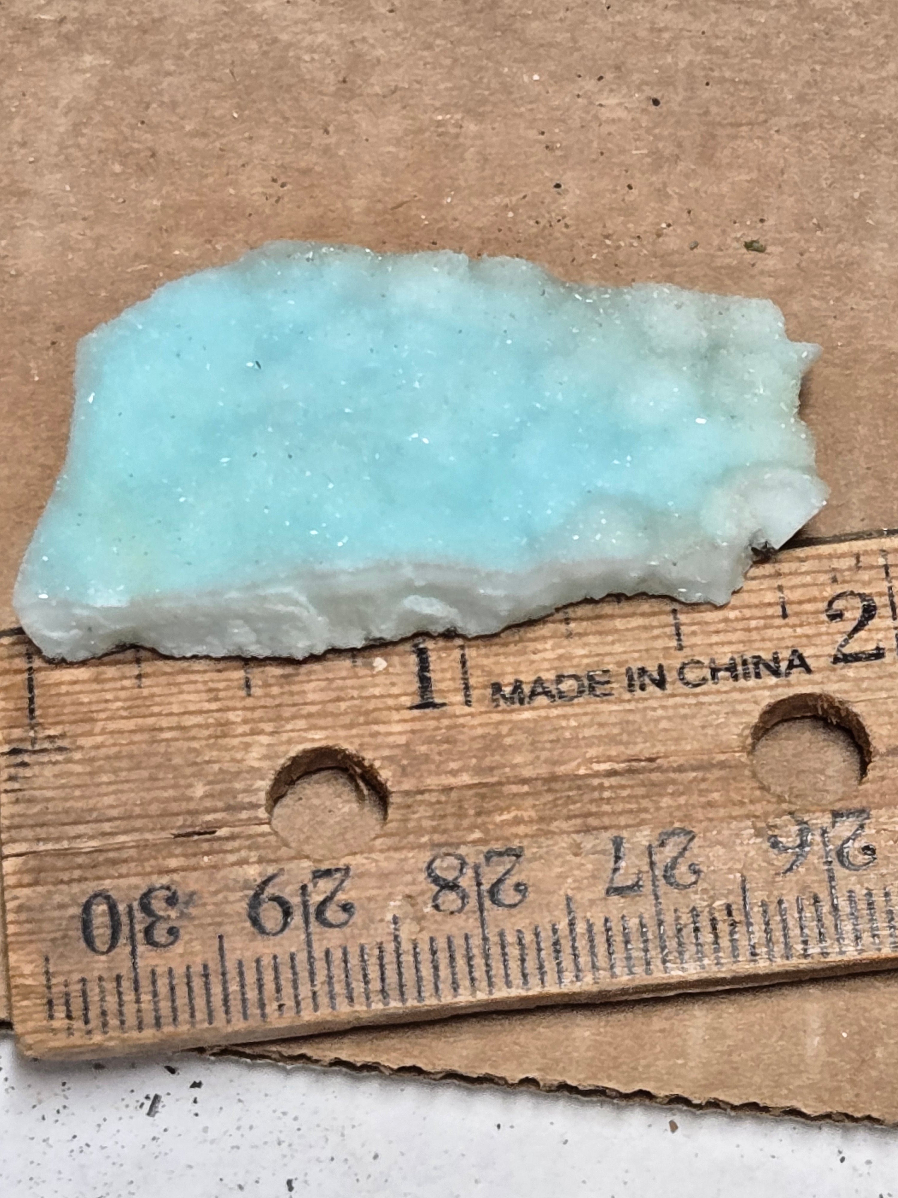 Blue Aragonite specimen
