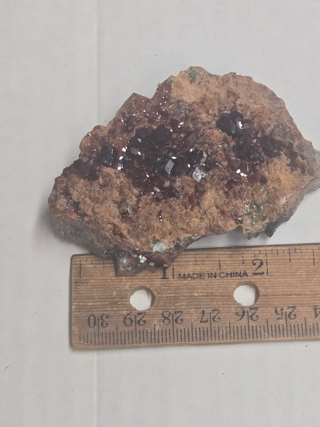 Hessonite garnet and diopside