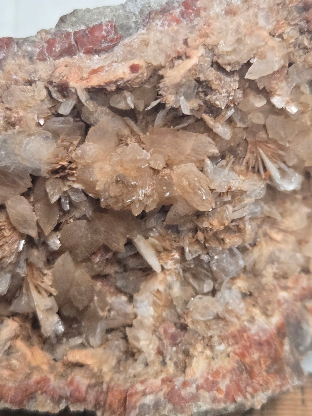 Celestite and calcite