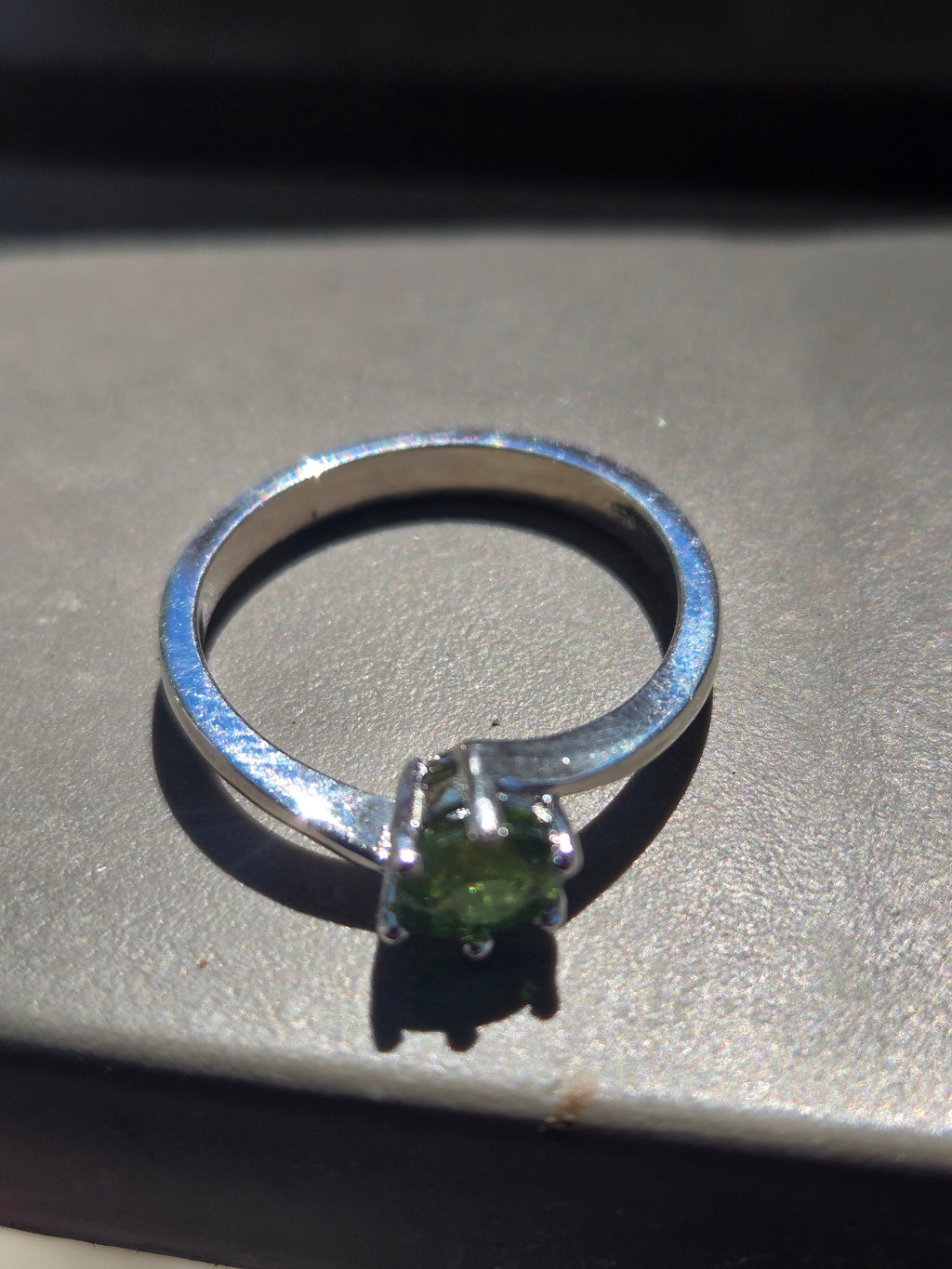 Grossular garnet Bypass ring