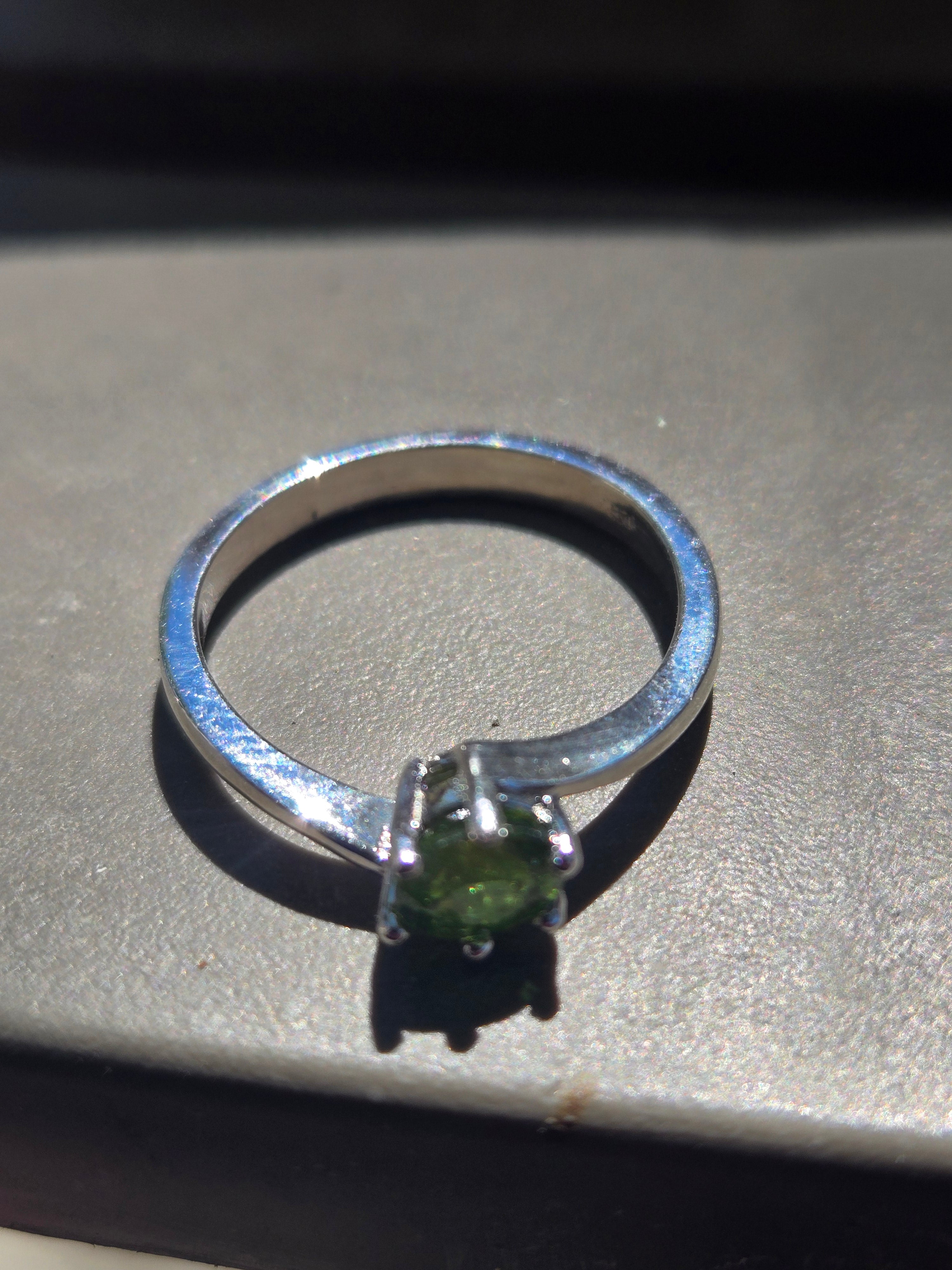 Grossular garnet Bypass ring