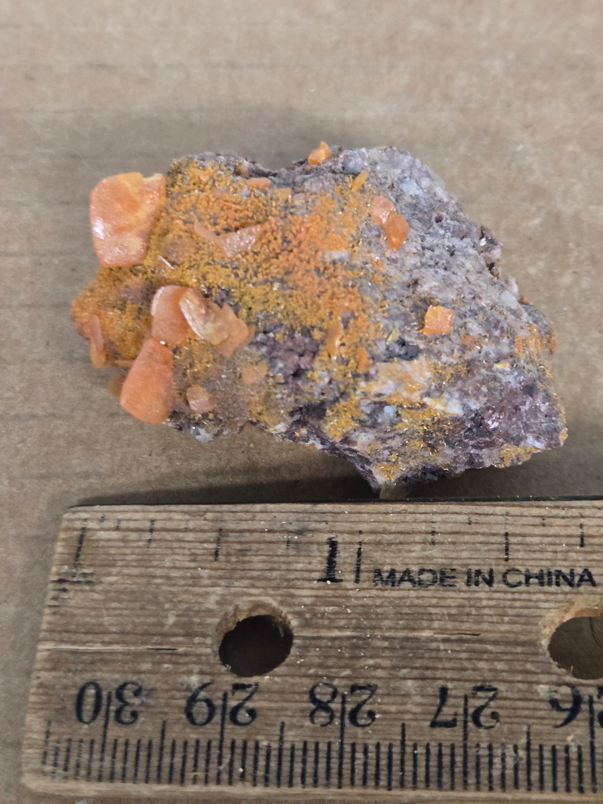 Wulfenite with mimetite