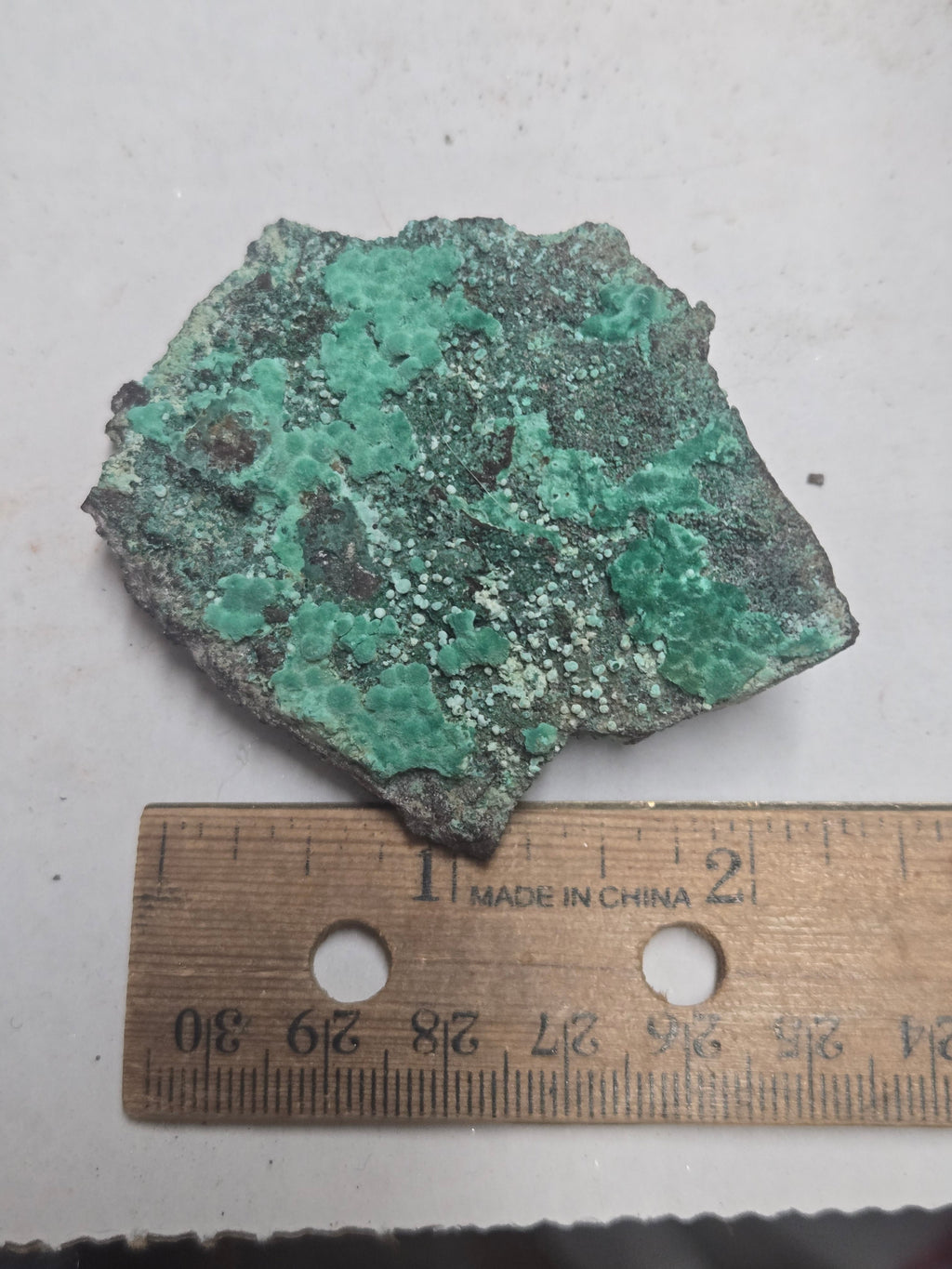 Rosasite with Malachite