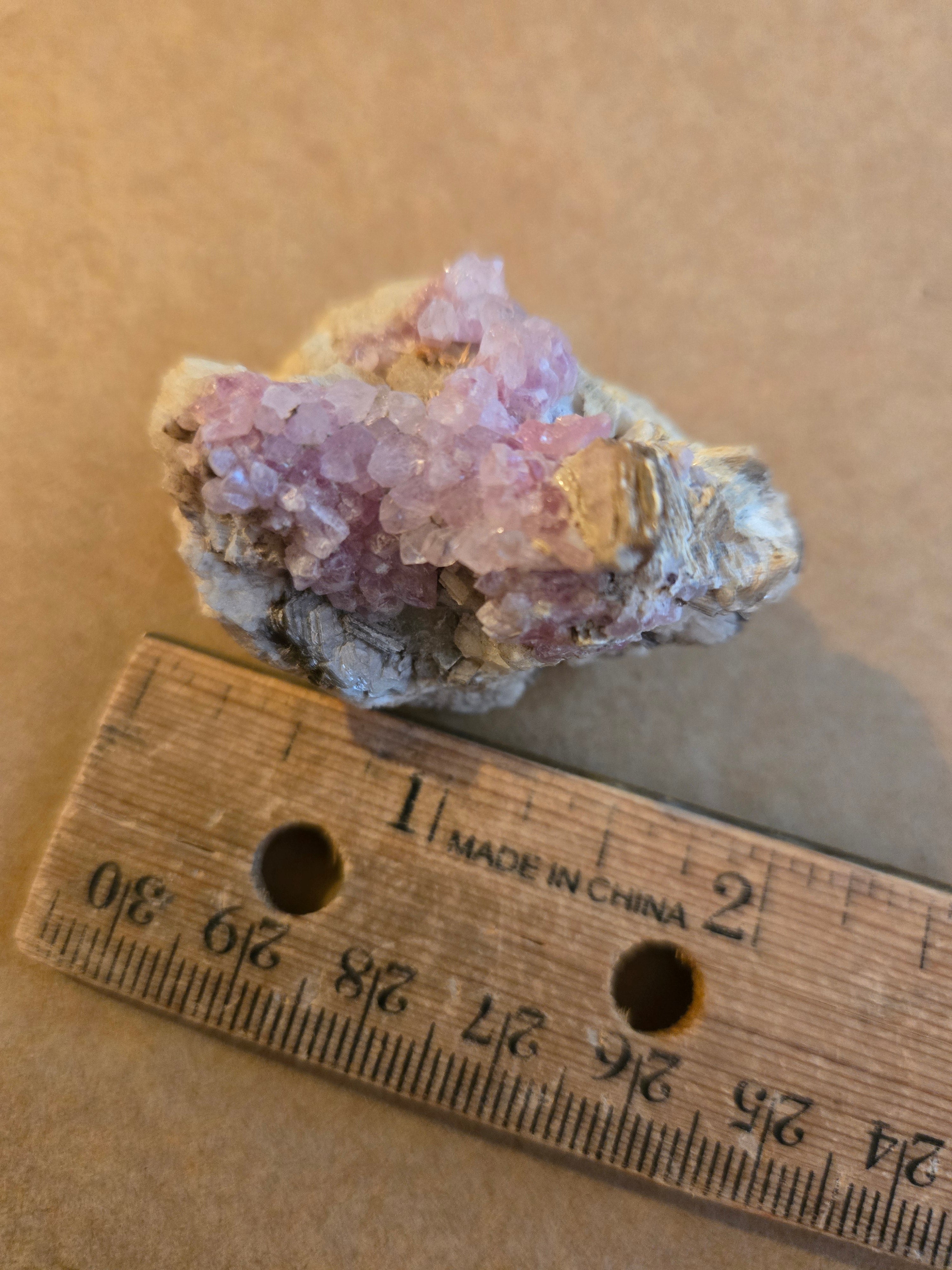 Rose quartz albite