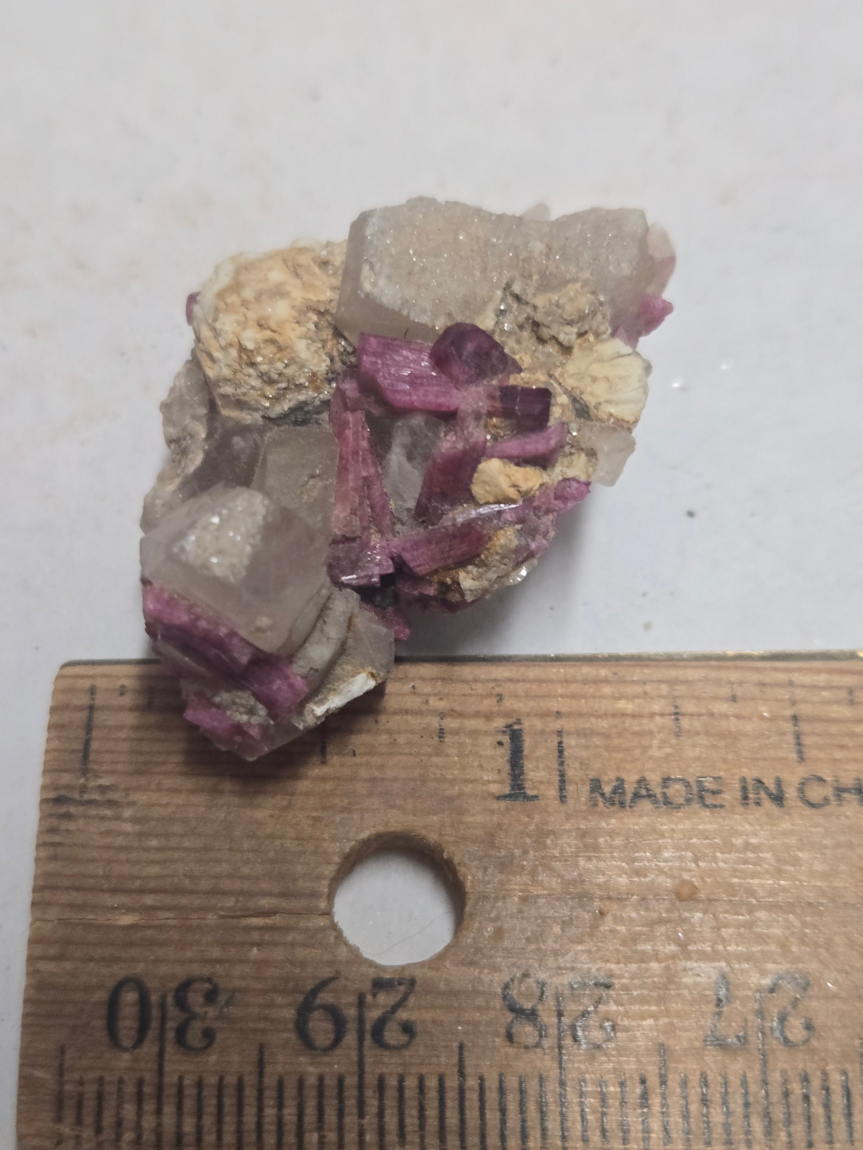 Rubellite tourmaline w quartz