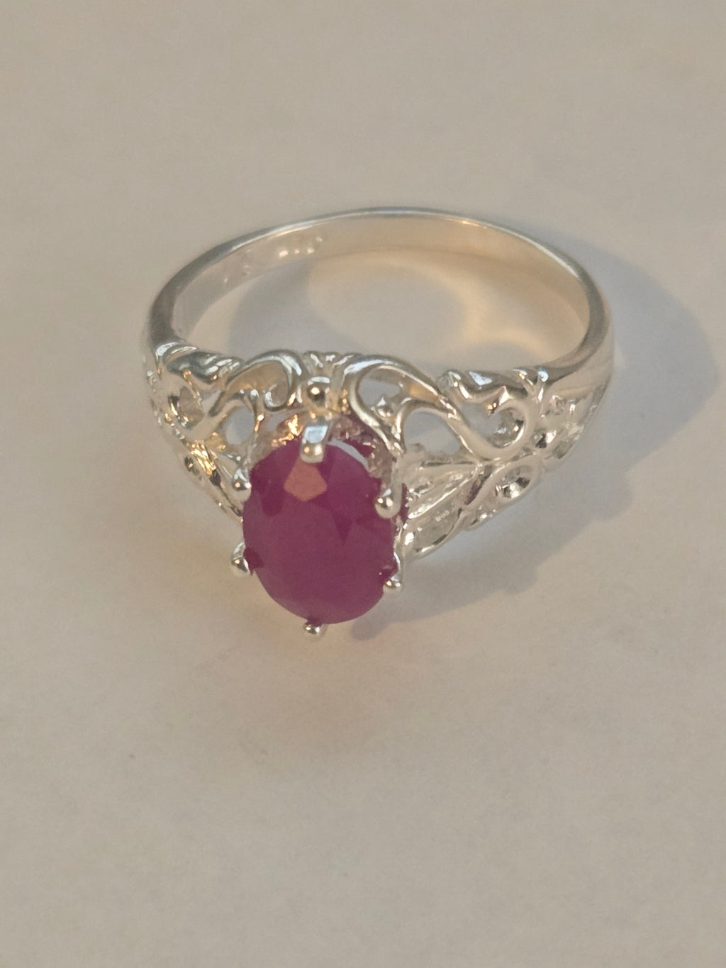 Ruby Filigree Ring