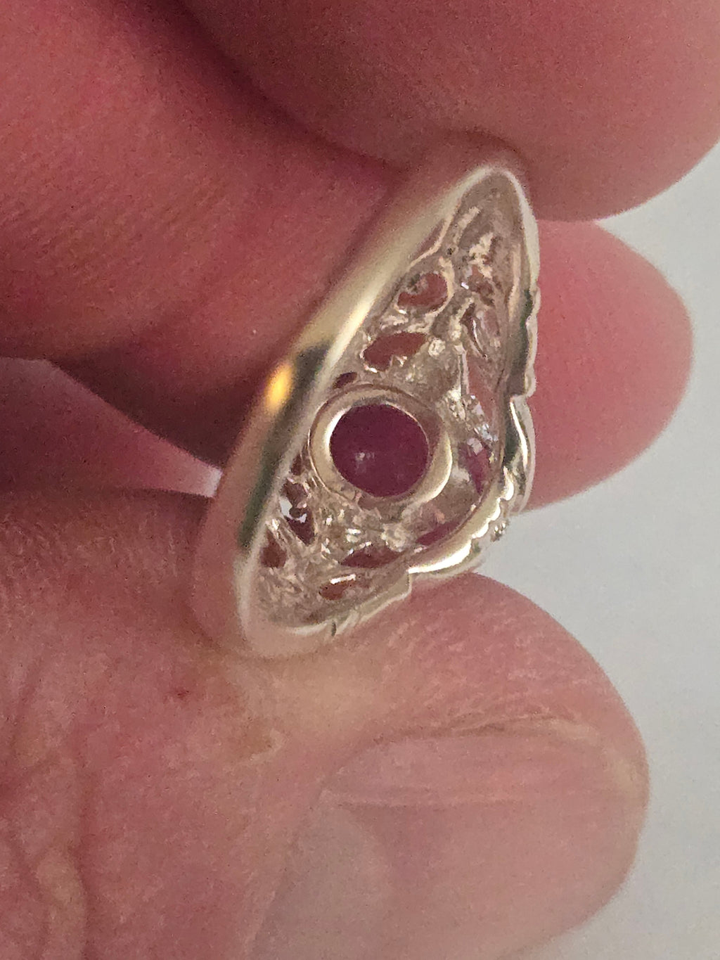 Ruby Filigree Ring