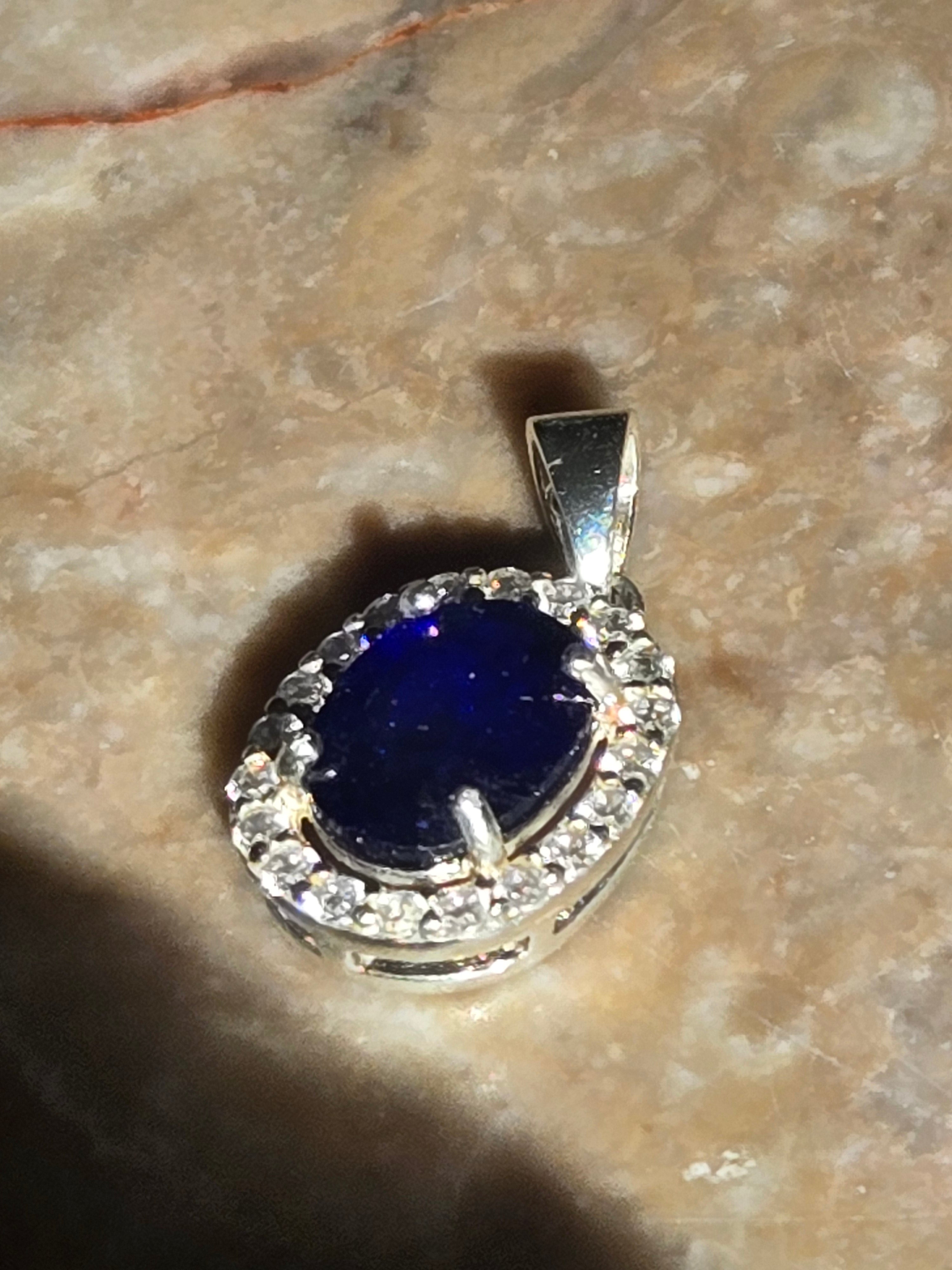 Sapphire pendant