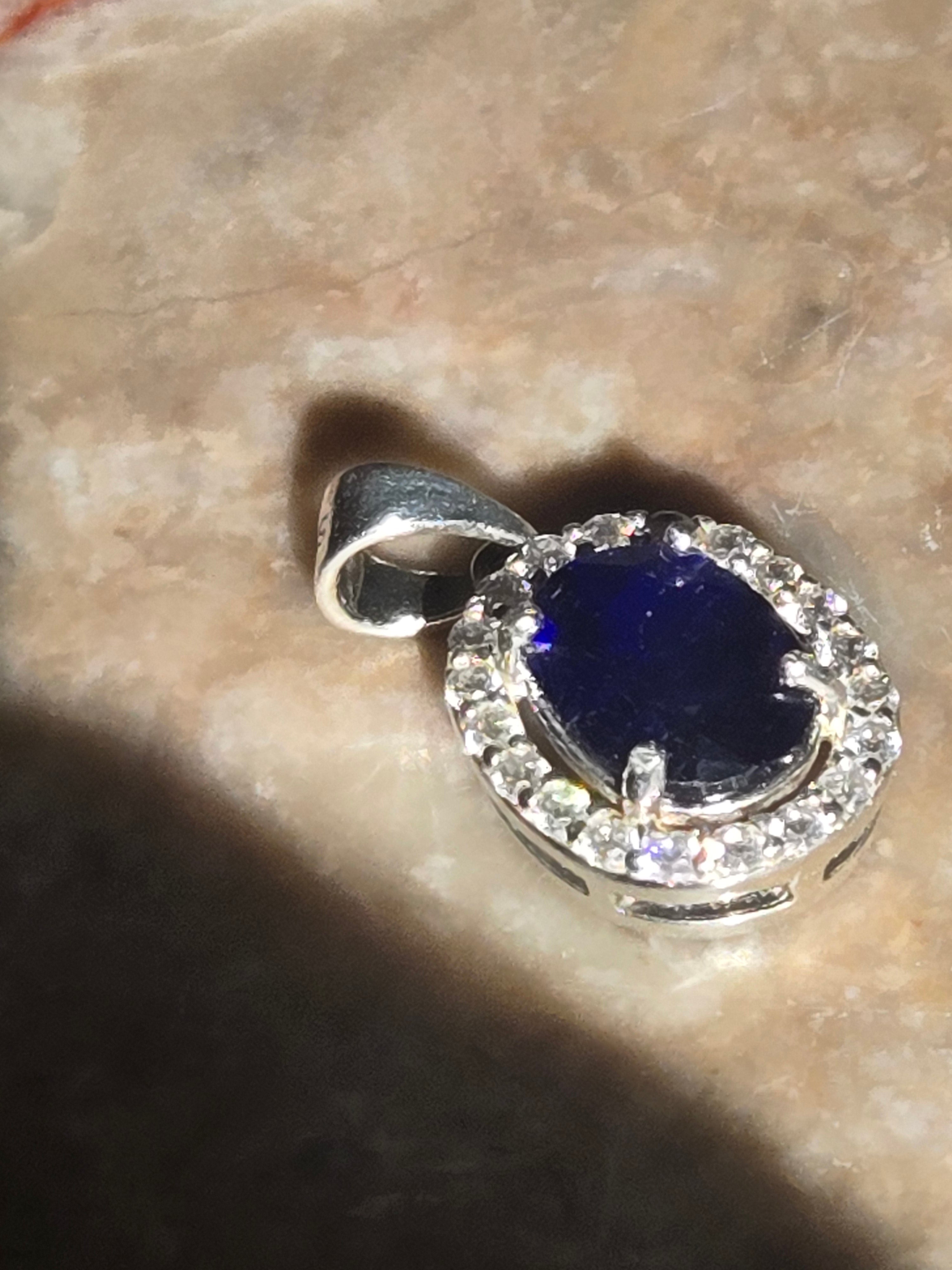 Sapphire pendant