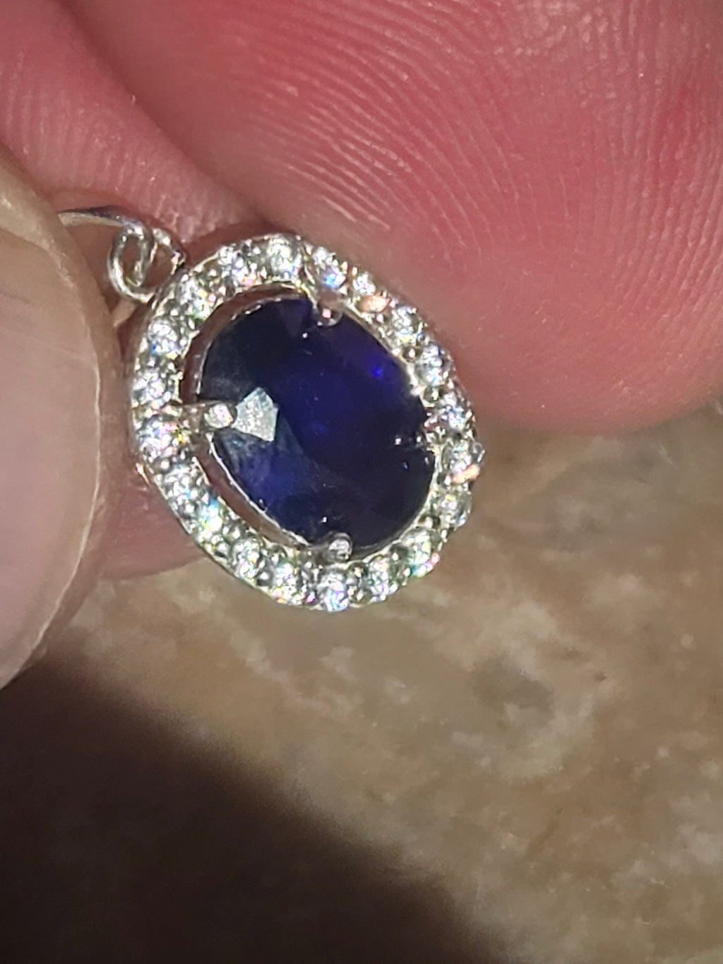 Sapphire pendant