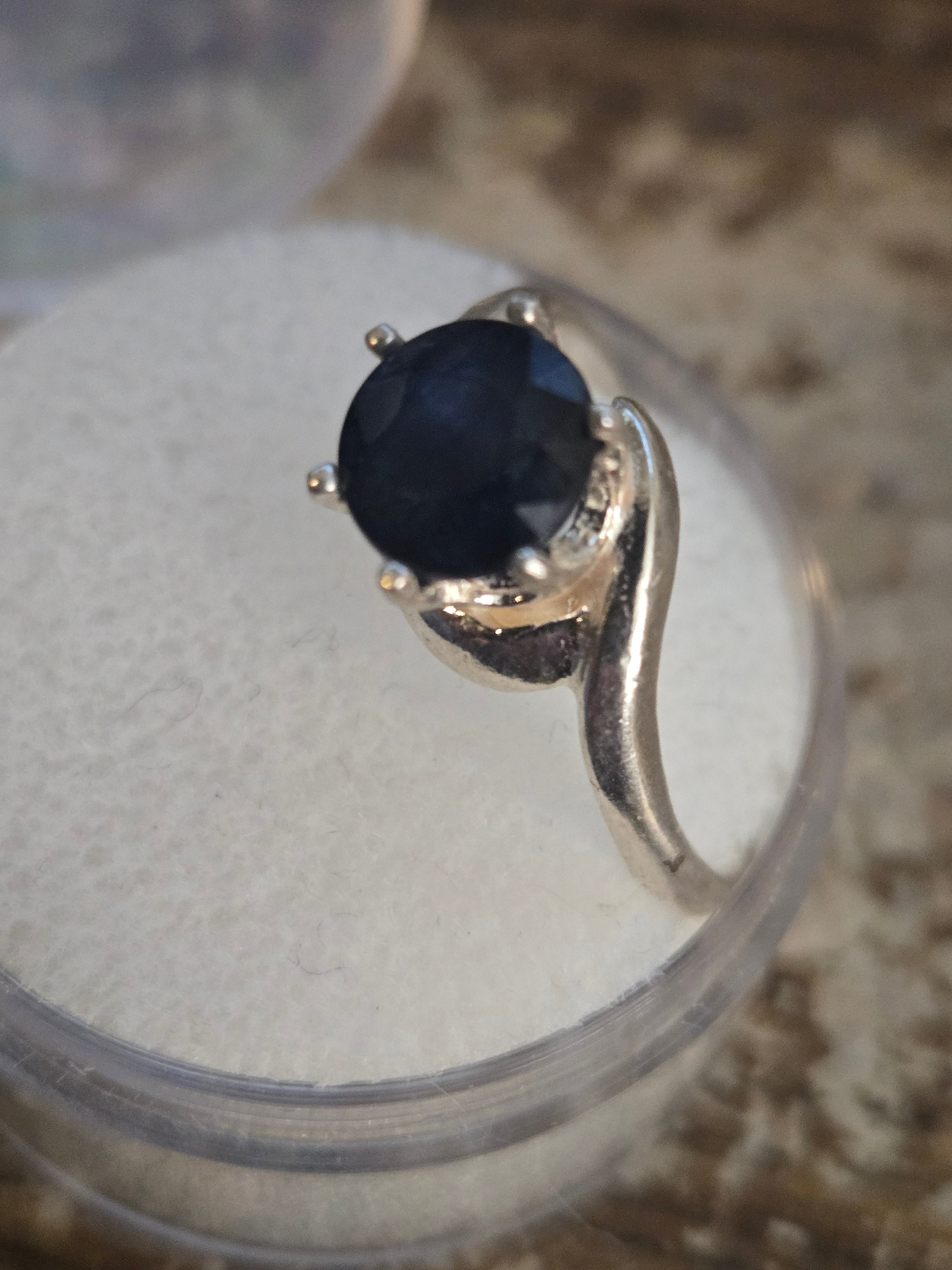 Sapphire Swirl Ring