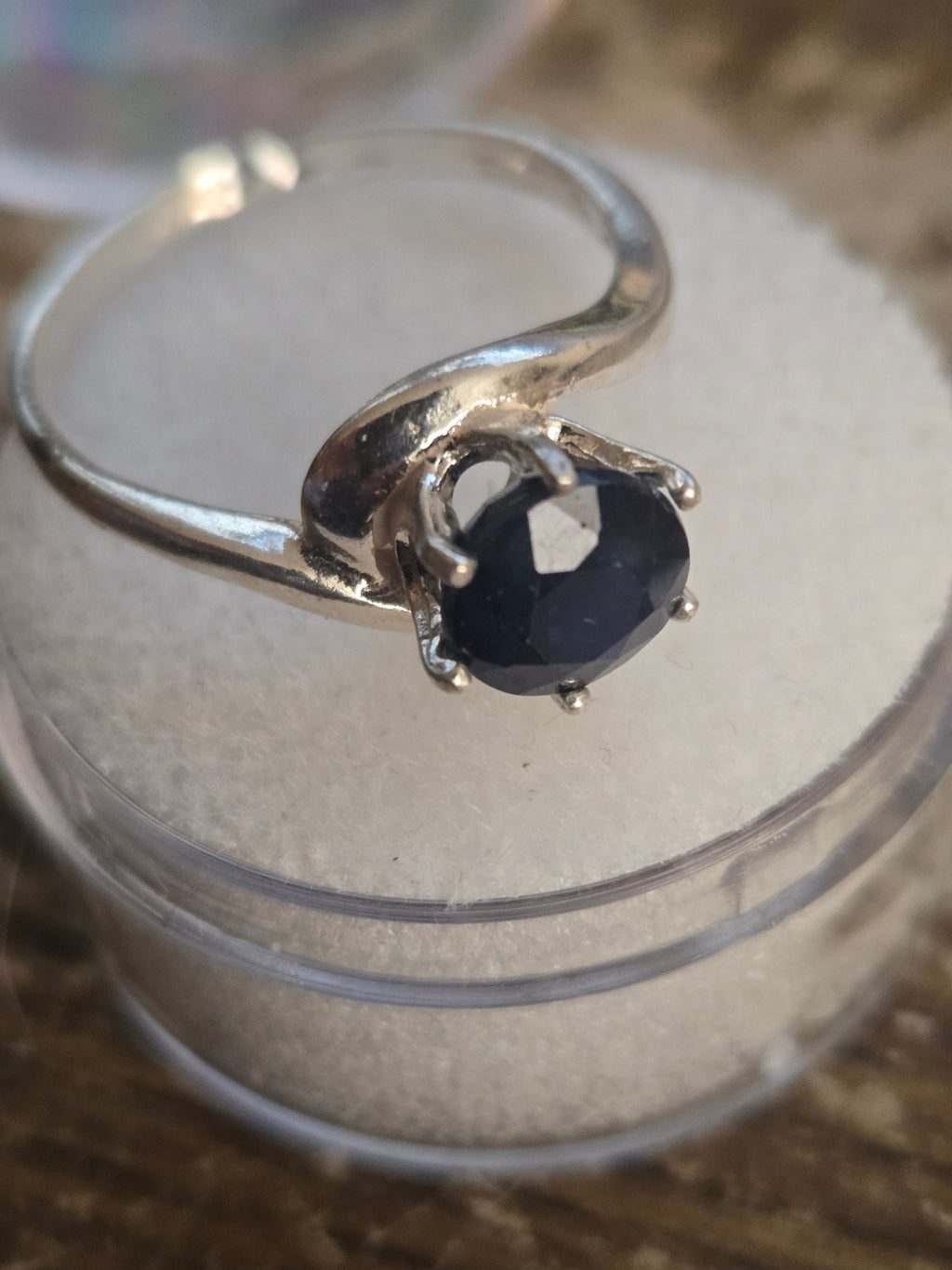 Sapphire Swirl Ring