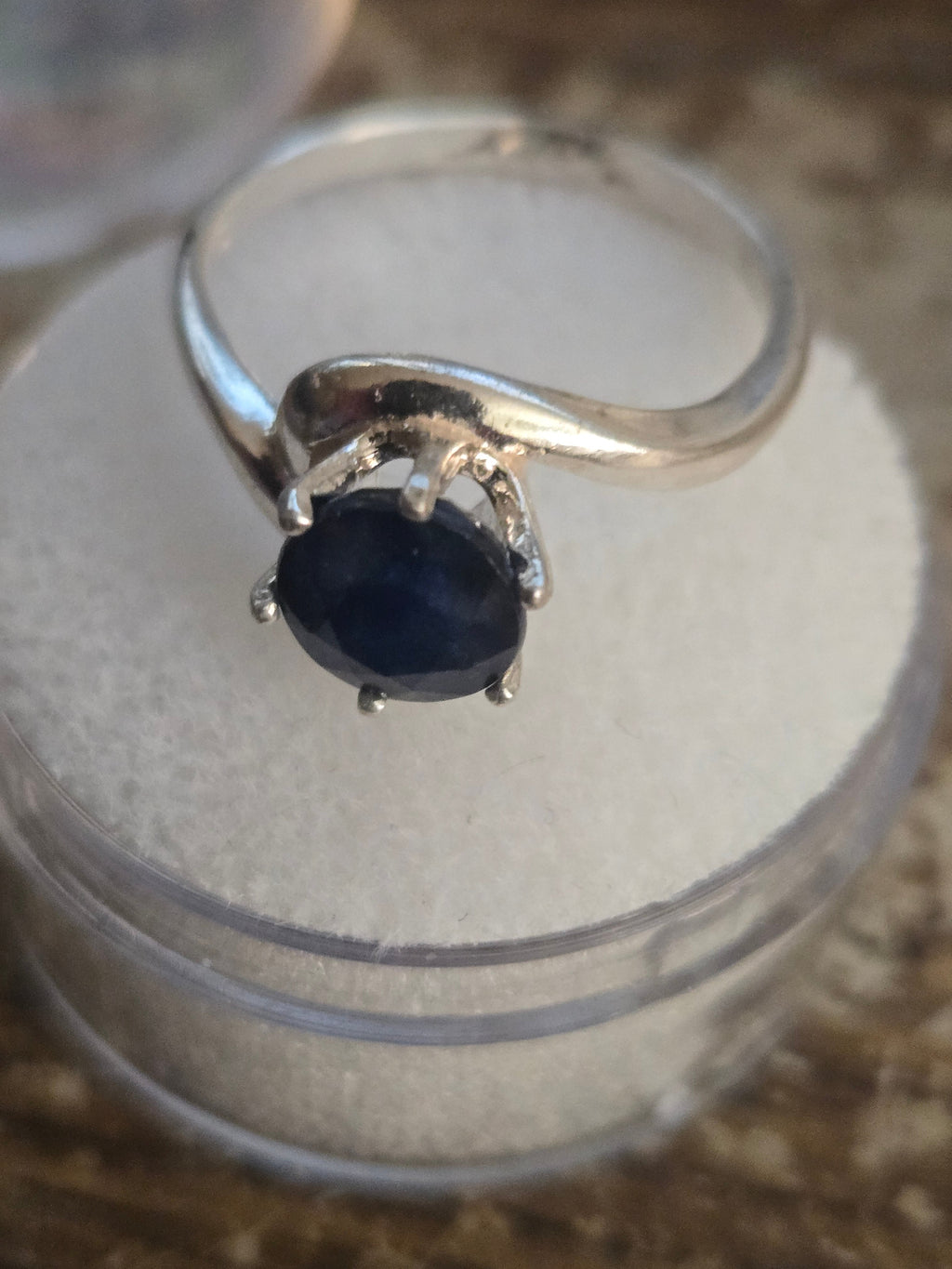 Sapphire Swirl Ring