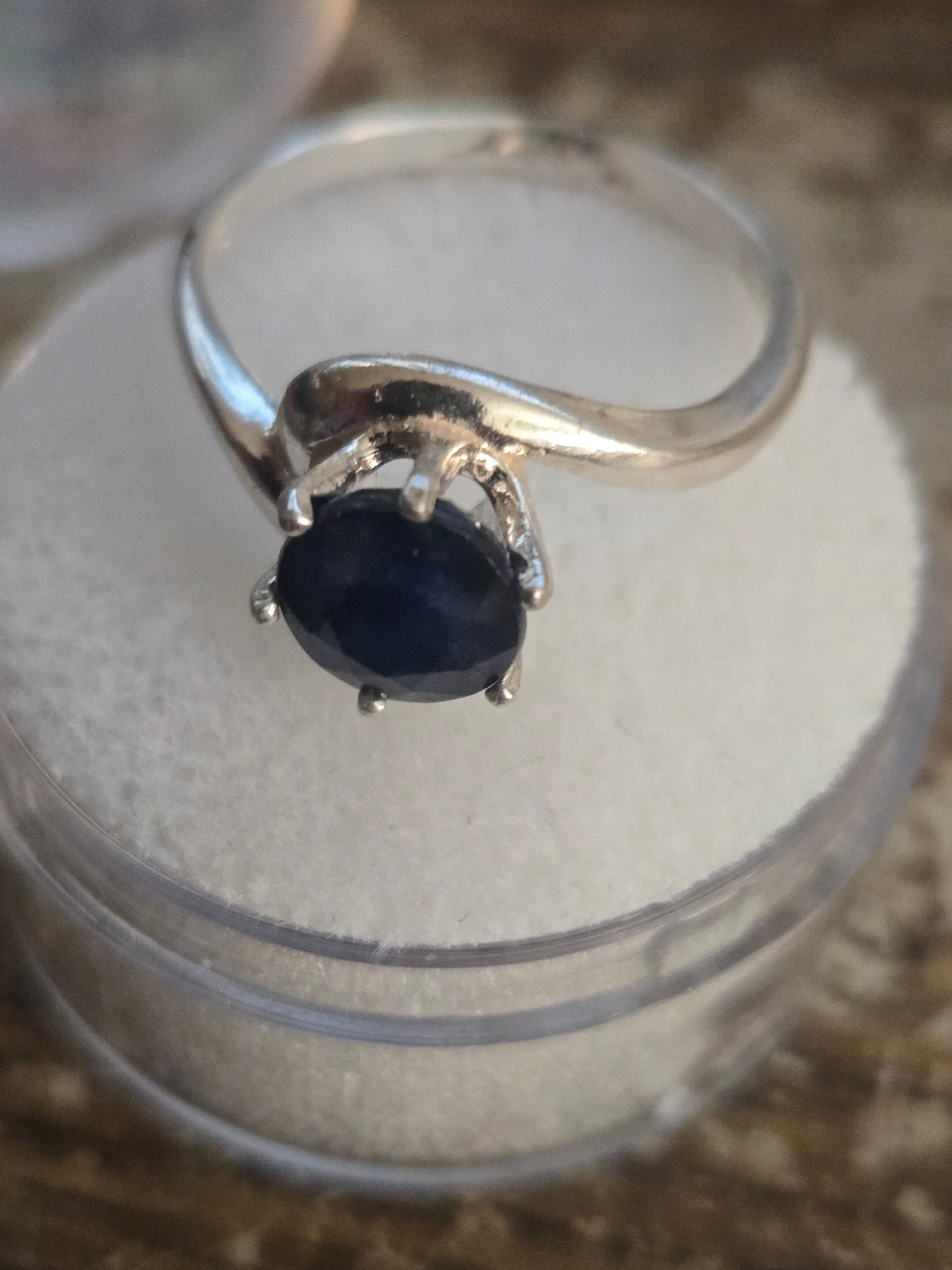 Sapphire Swirl Ring