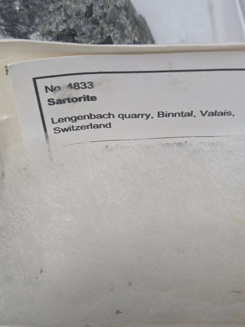 Sartorite Specimen