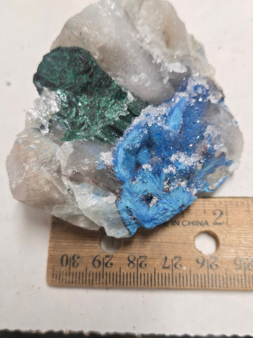 Shattuckite w Malachite