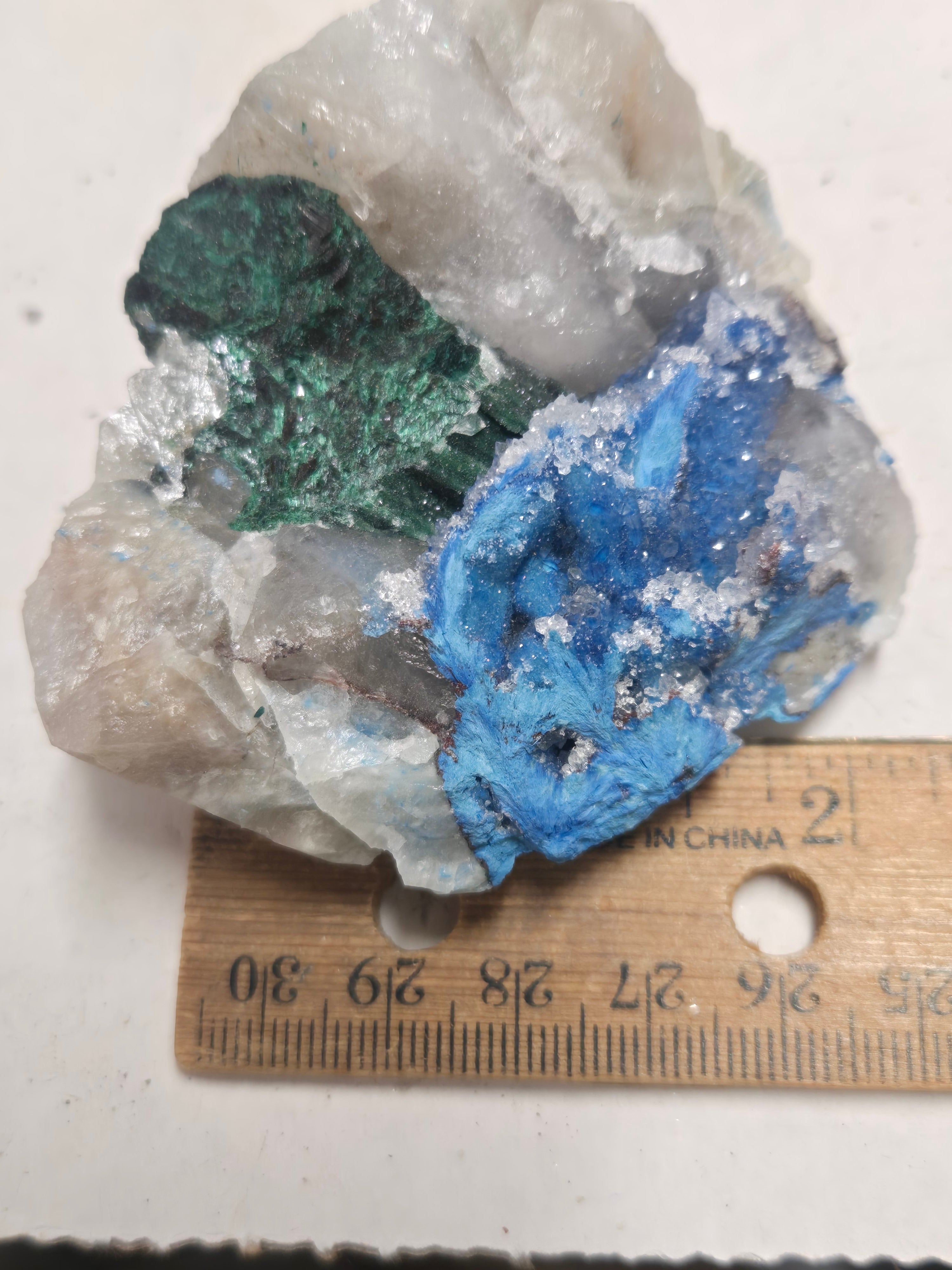 Shattuckite w Malachite