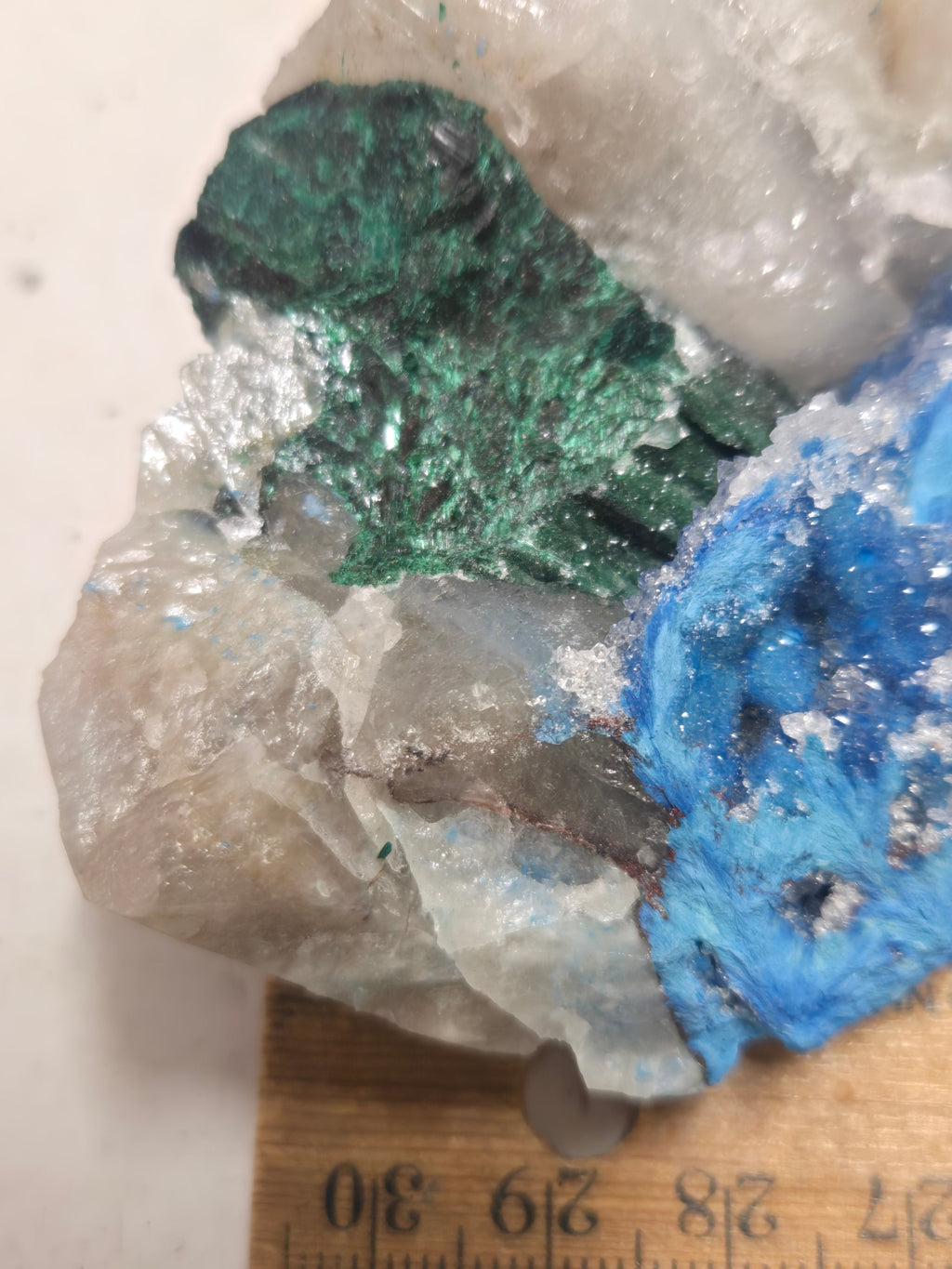 Shattuckite w Malachite