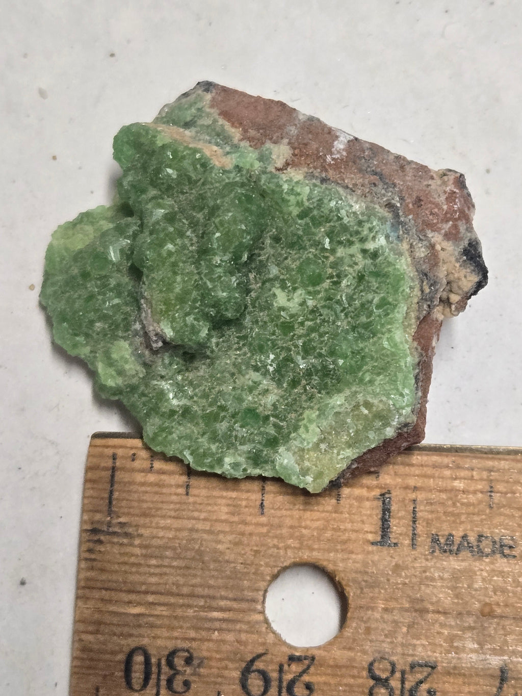 Smithsonite var cuprian