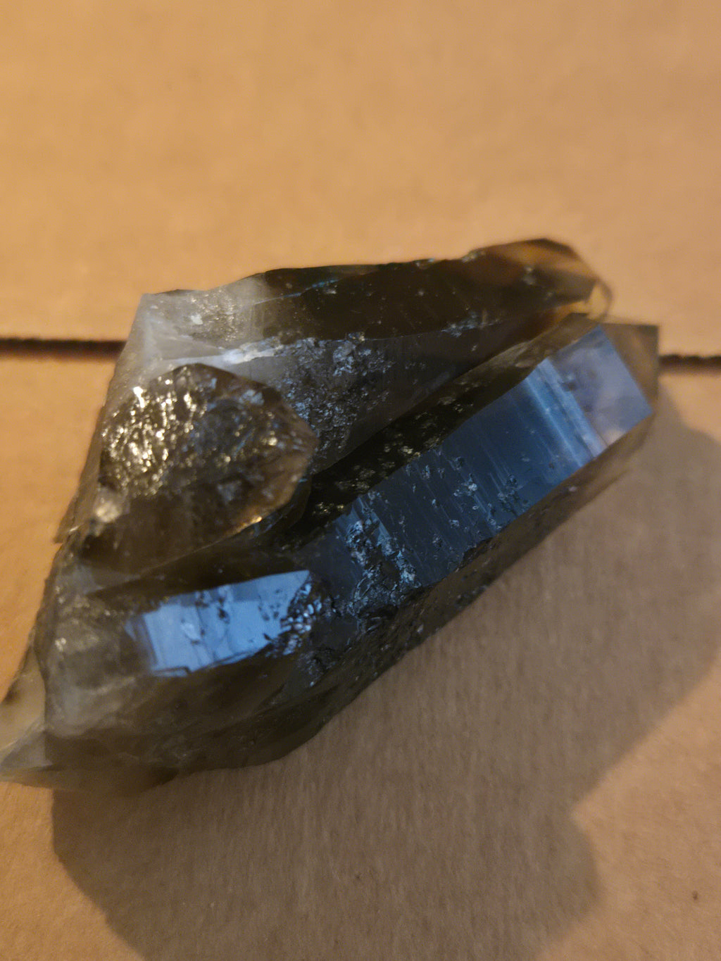 Smoky quartz cluster