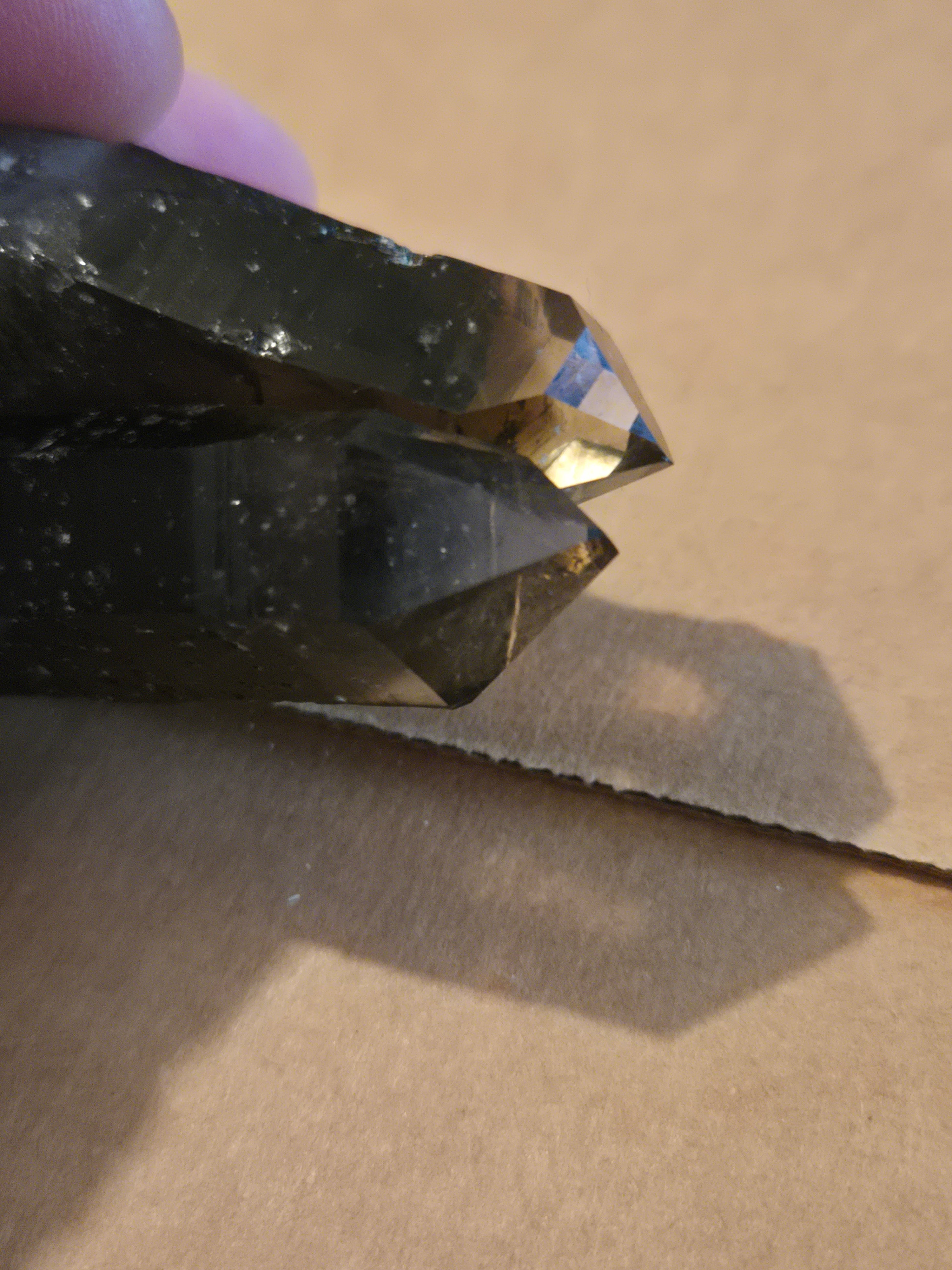 Smoky quartz cluster