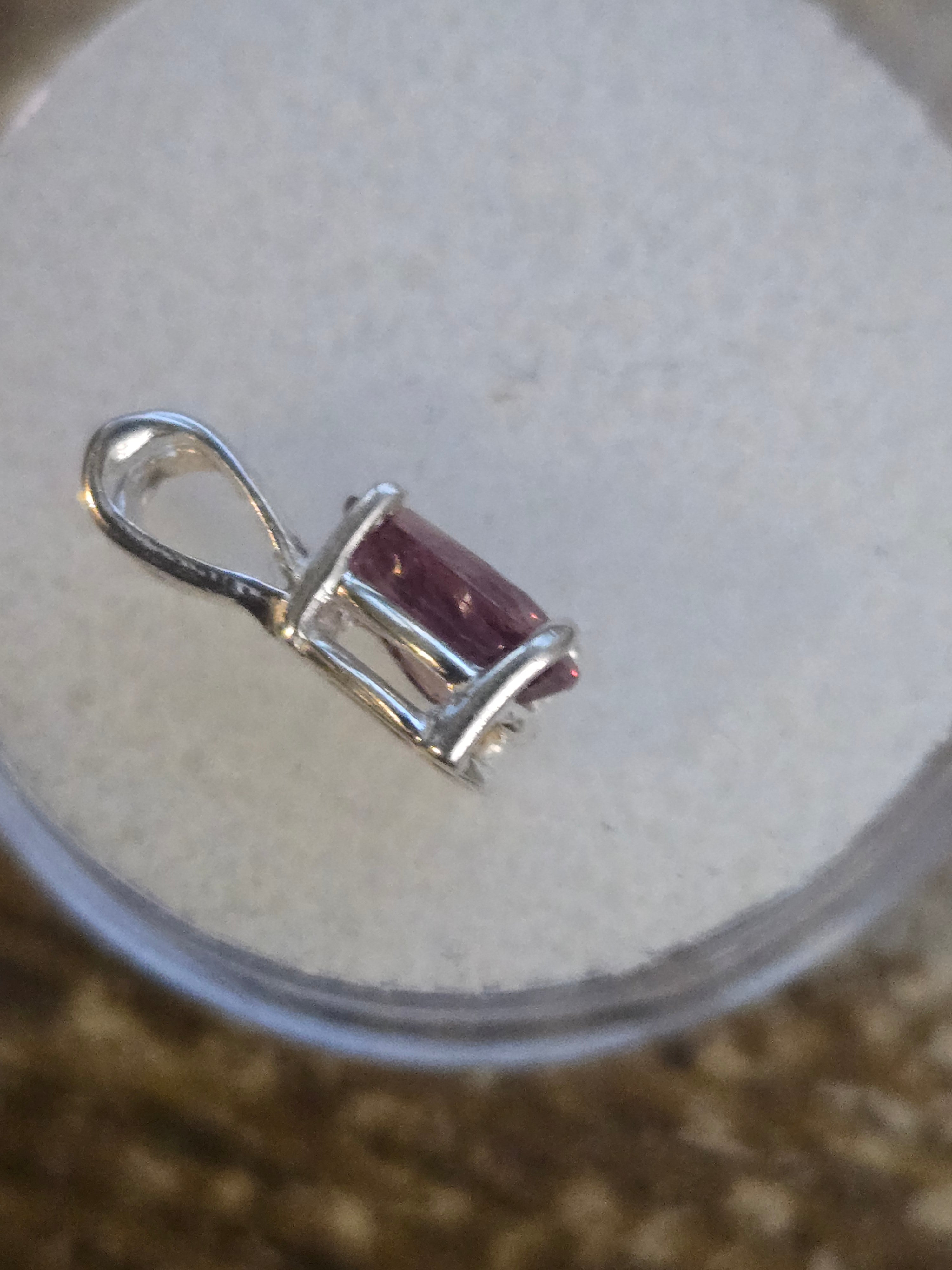 Songea Orange Padparadscha Sapphire Pear Pendant