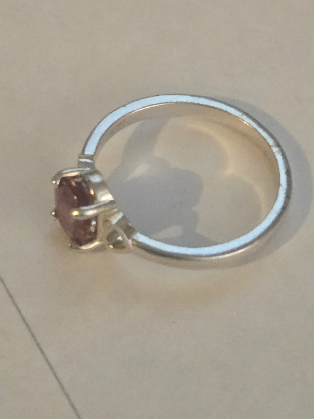 Spessartite Garnet Heart Ring