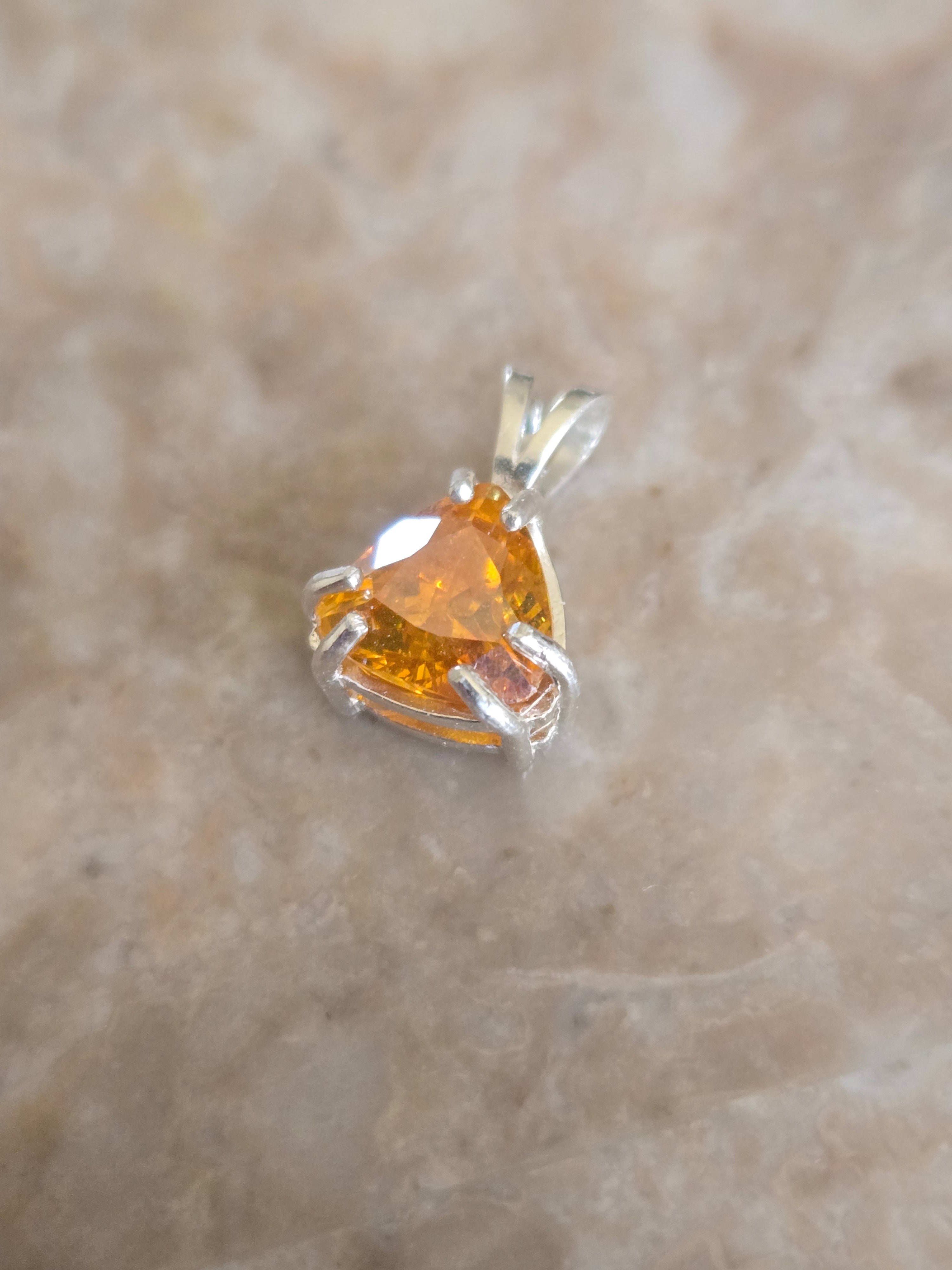 Sphalerite trillion pendant