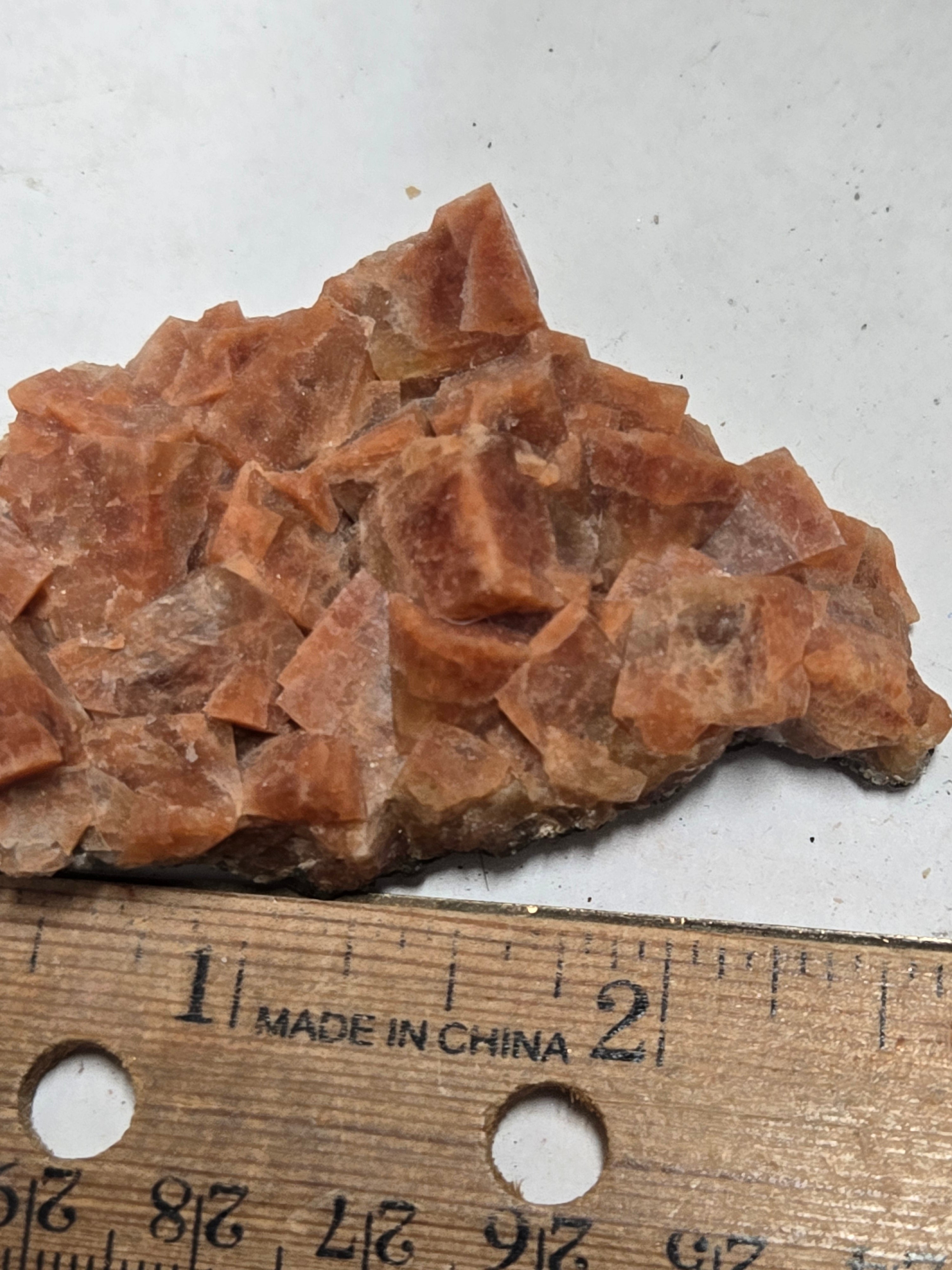 Stilbite on chabazite