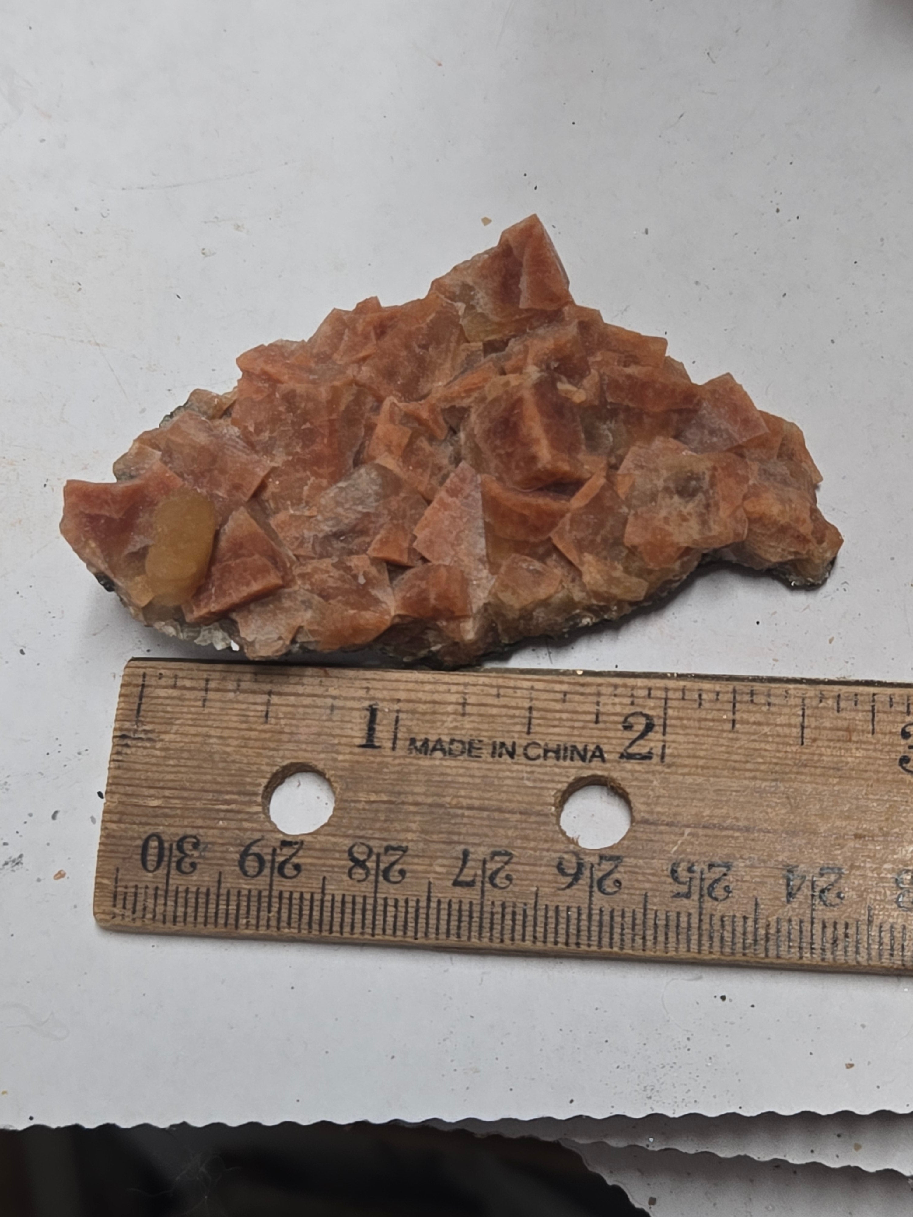 Stilbite on chabazite