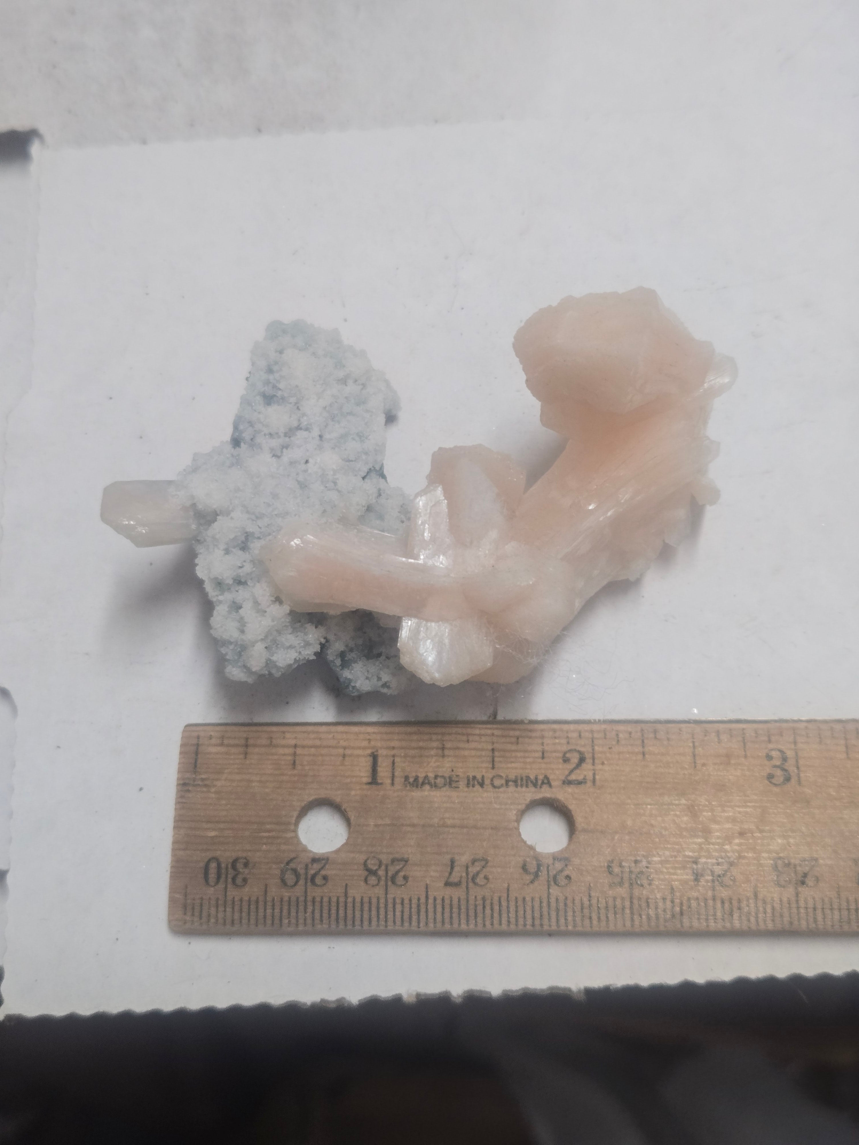 Stilbite with chalcedony