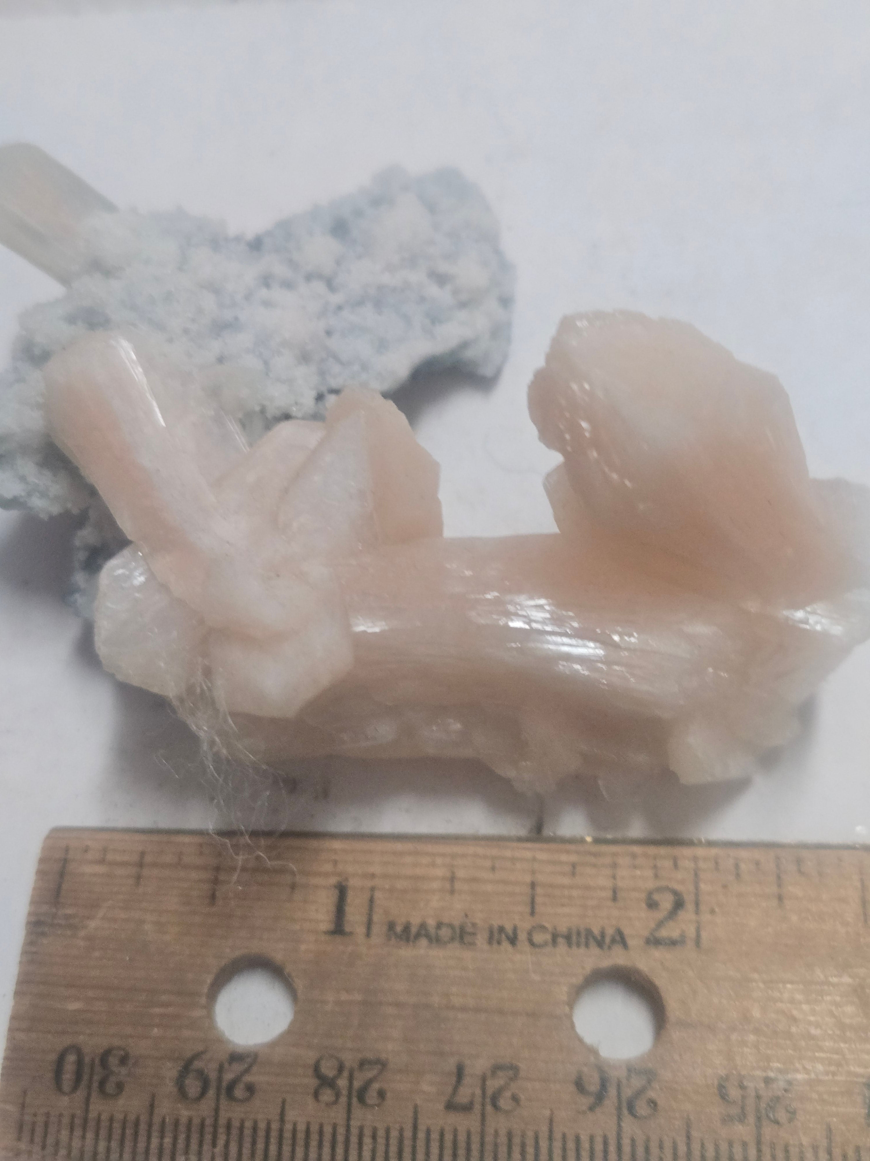 Stilbite with chalcedony