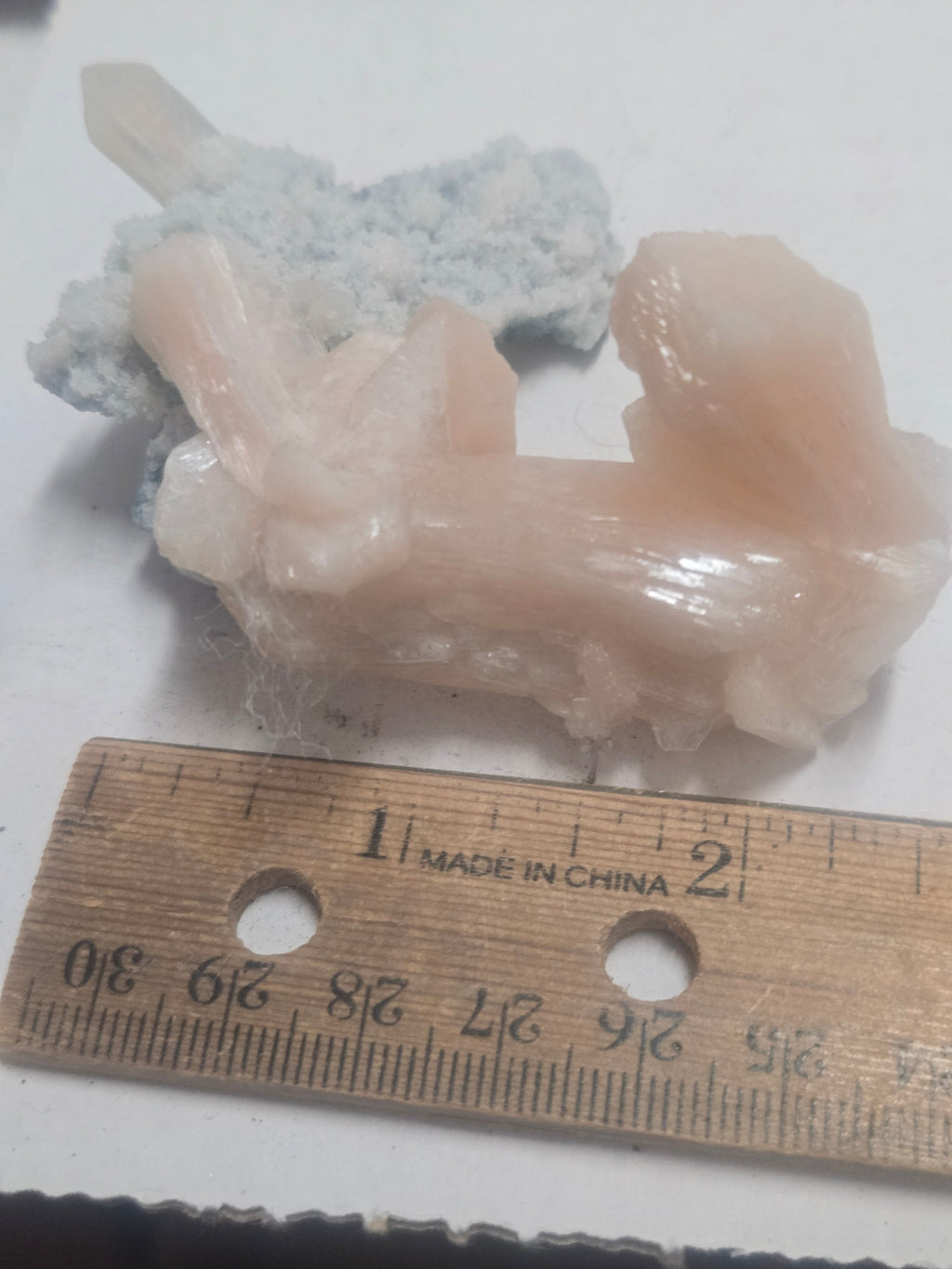 Stilbite with chalcedony