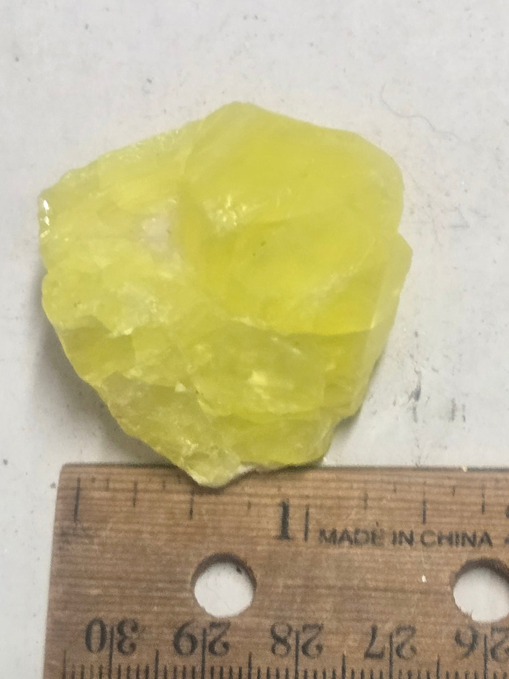 Sulphur crystal