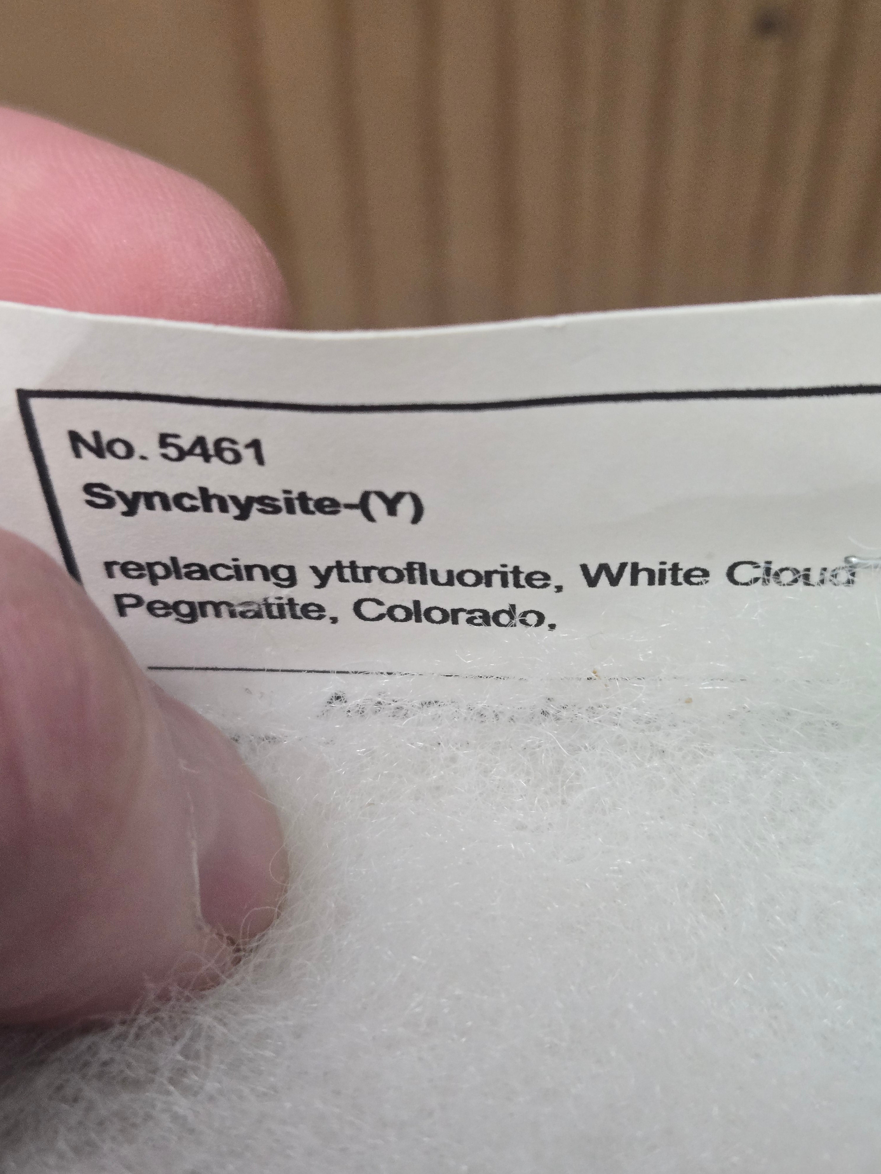 Synchysite Y replacing yttrofluorite