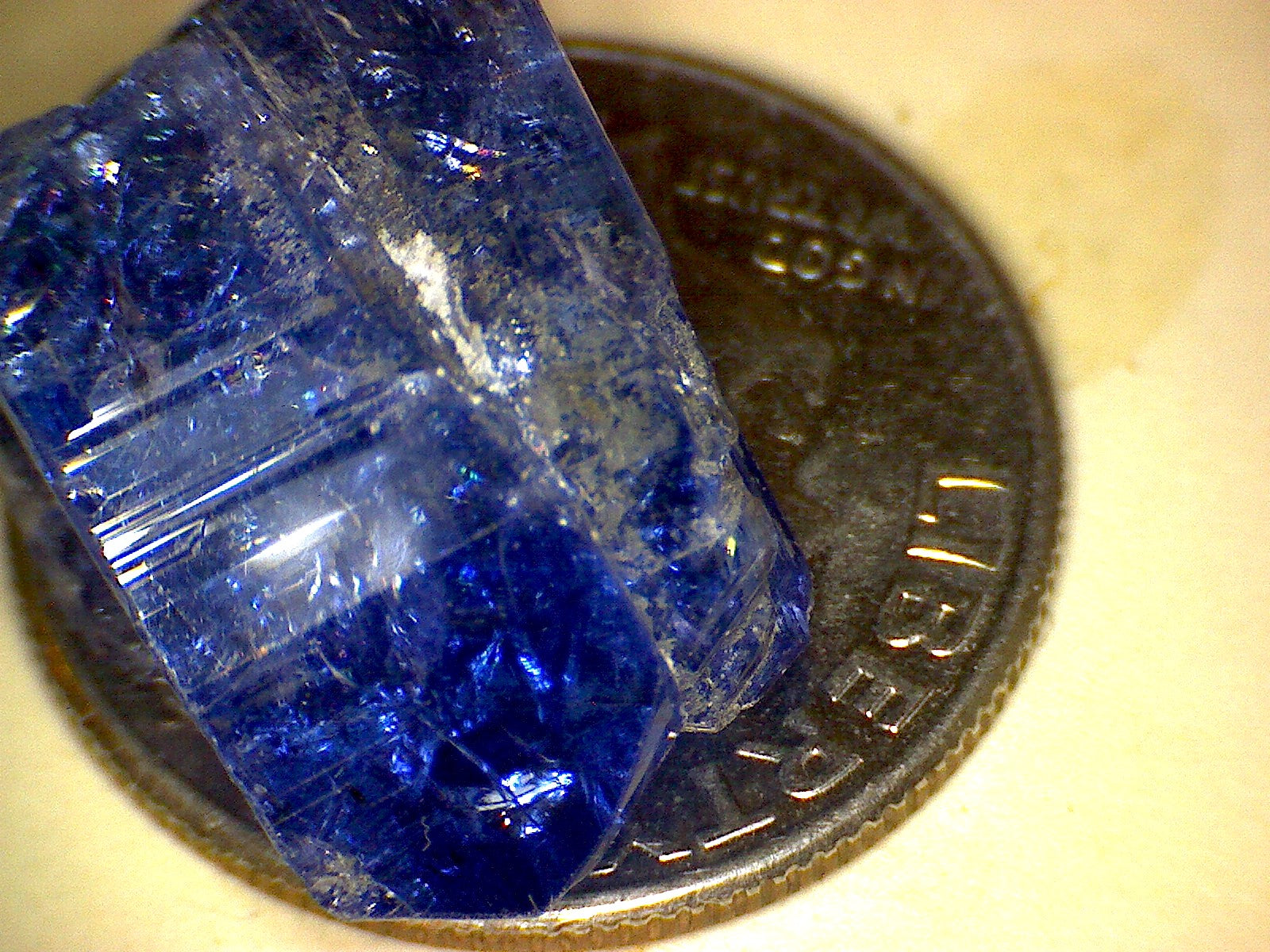 Tanzanite Twinned crystal