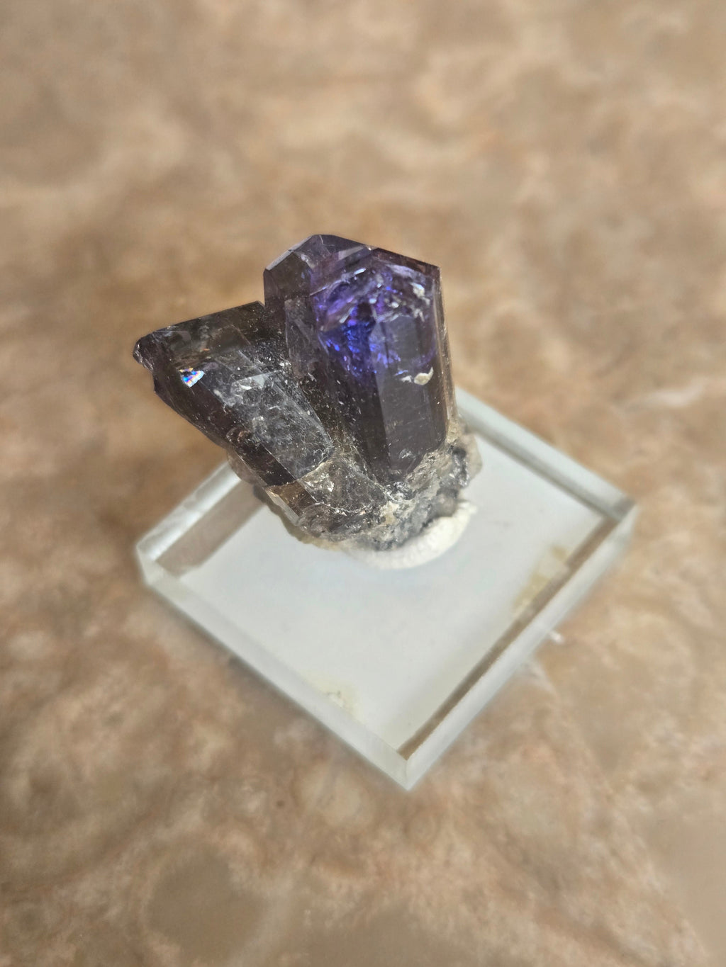 Tanzanite Twinned crystal Cluster