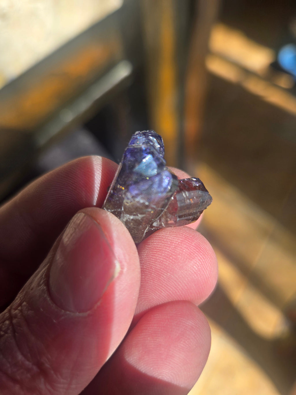 Tanzanite Twinned crystal Cluster
