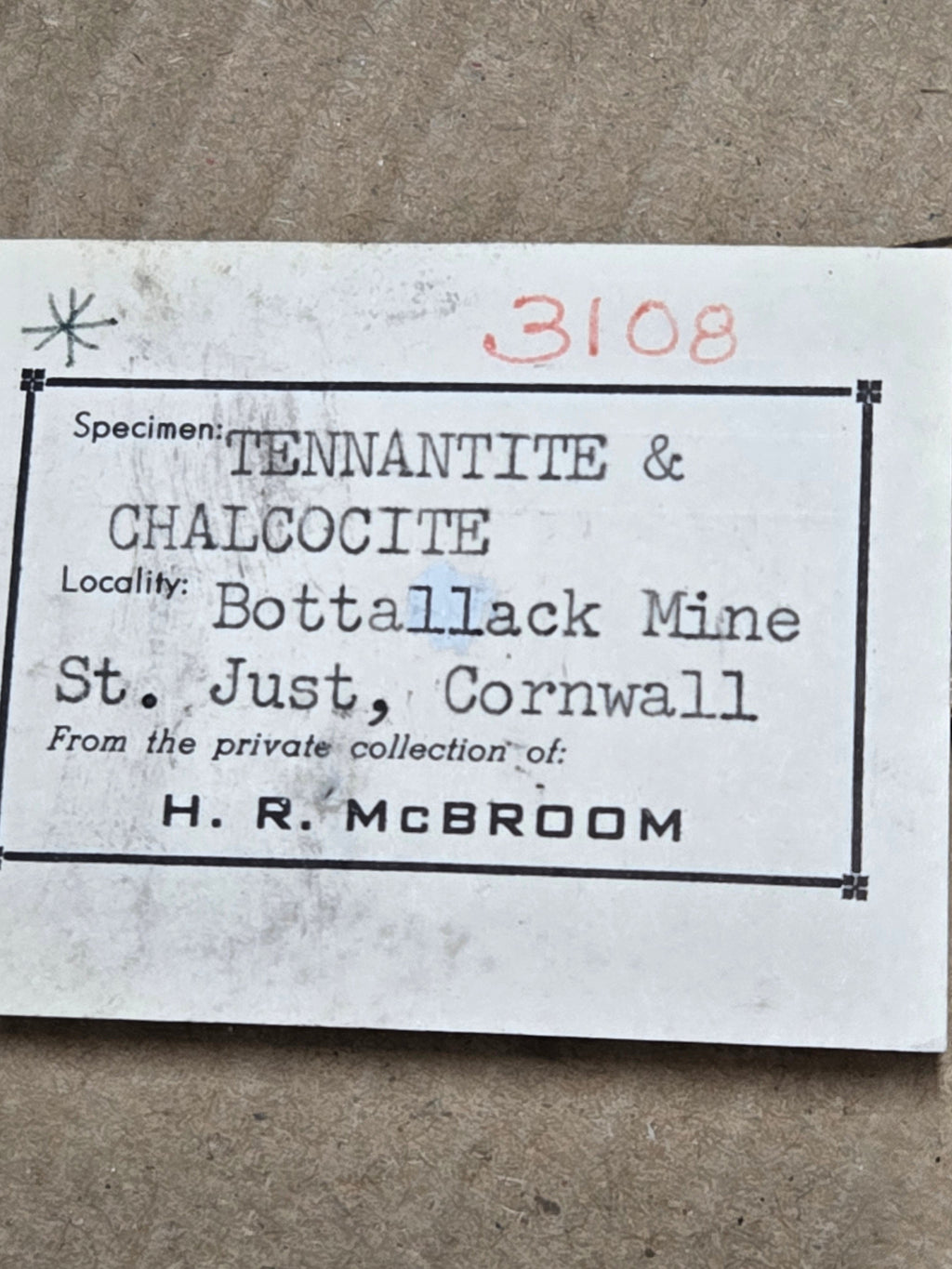 Tennantite w chalcocite