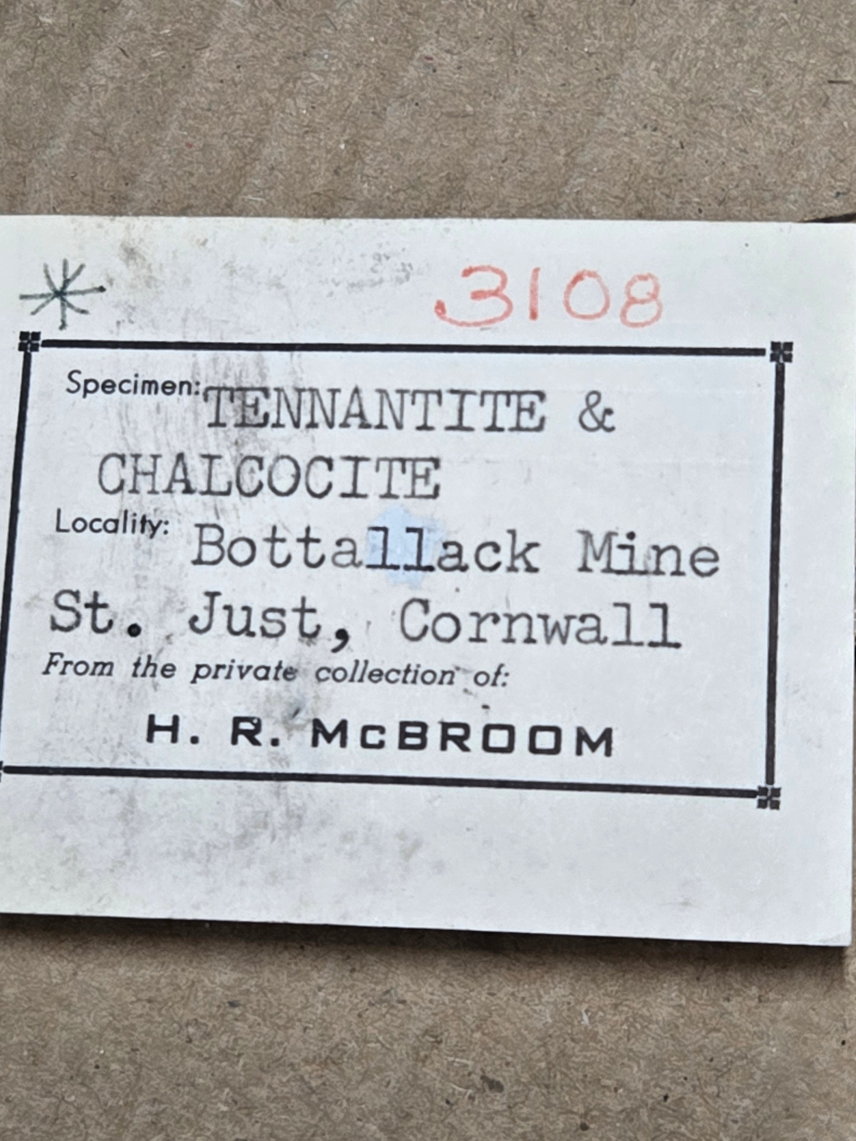 Tennantite w chalcocite