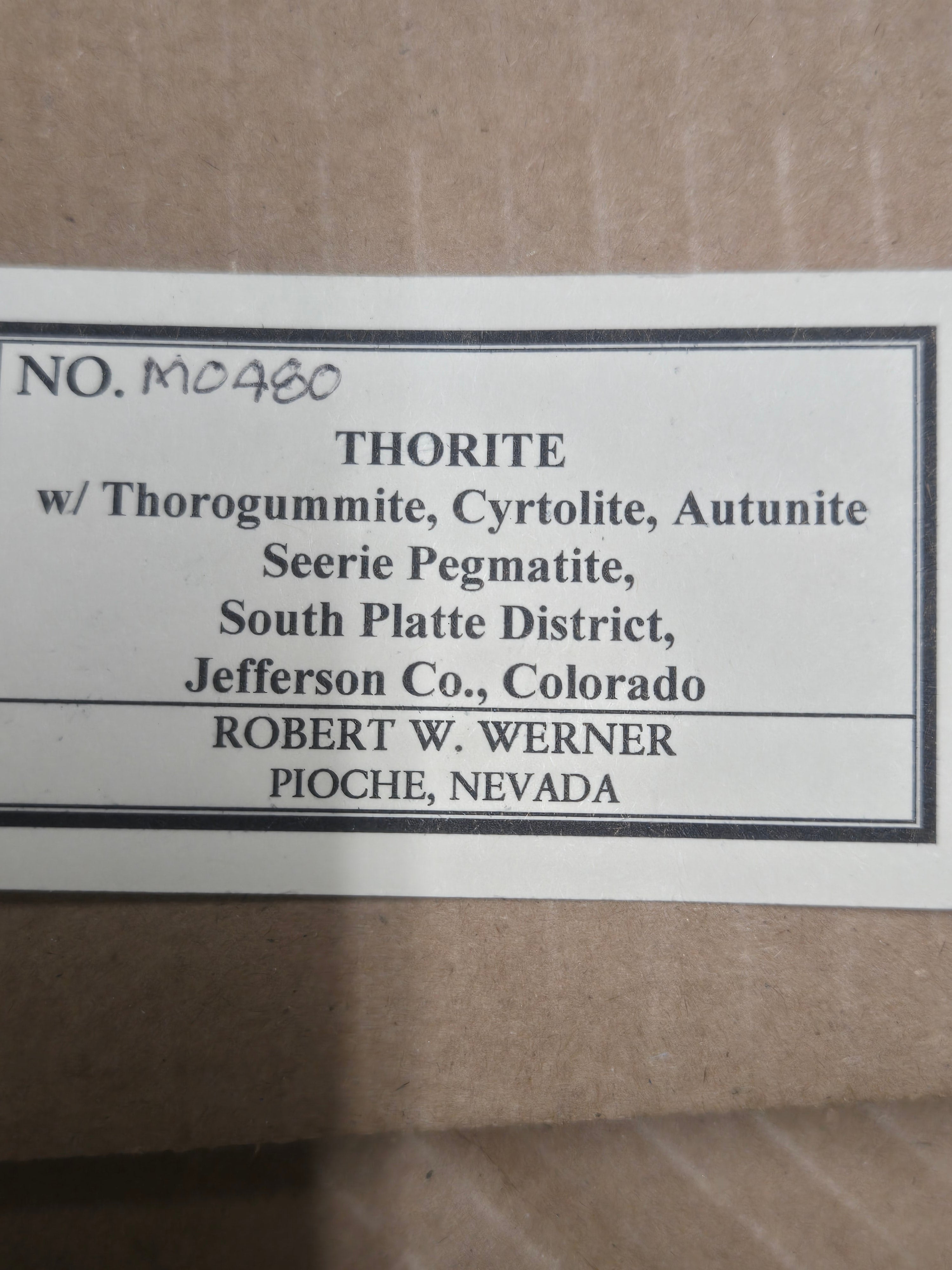Thorite thorogummite autunite
